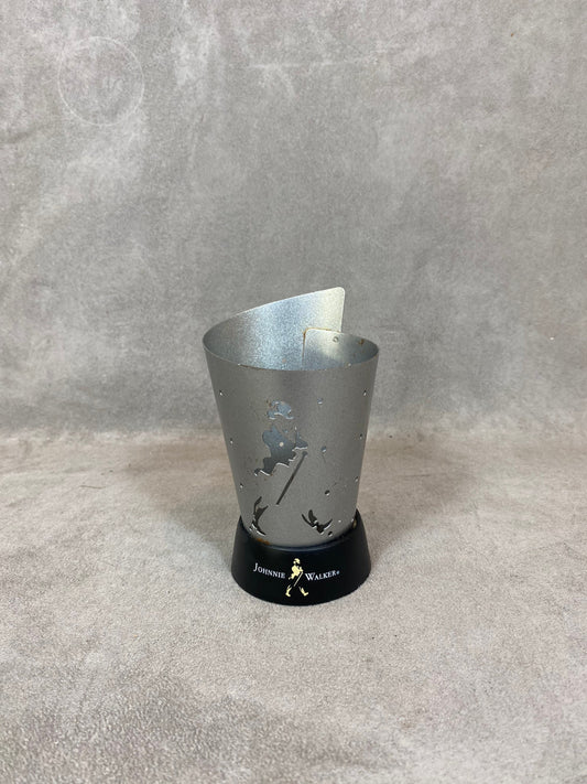 Porte paille publicitaire Whisky Johnnie Walker en plastique Made in France Vintage 1980