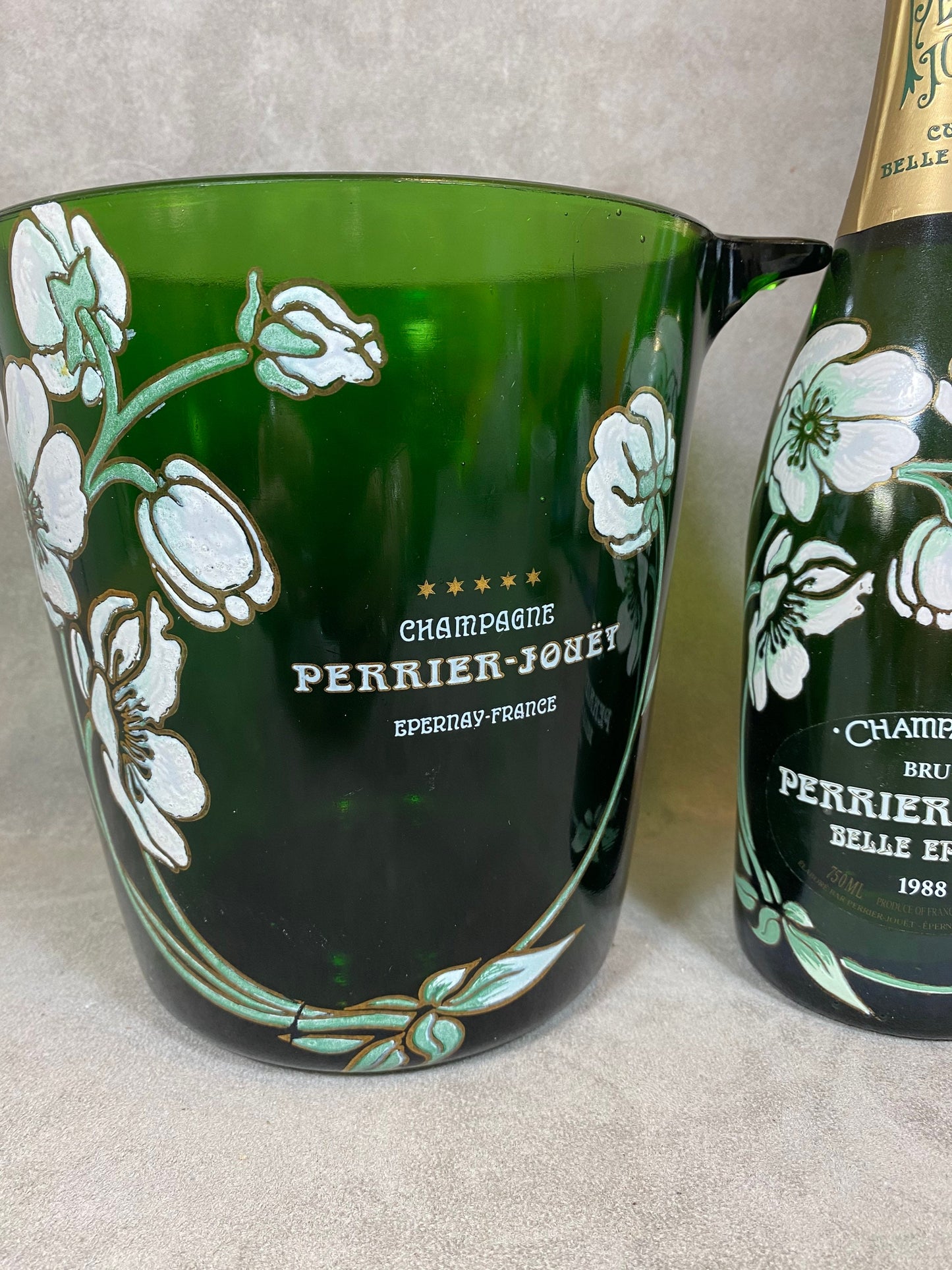 VERY RARE Seau à champagne Perrier Jouët champagne ice bucket from Perrier Jouët / French vintage / Wine / Champagne / Made in France