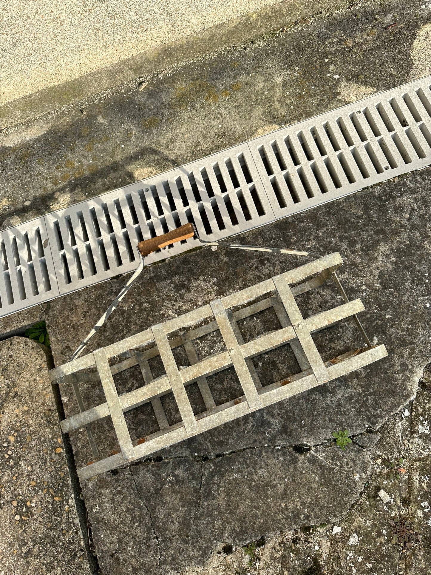 Panier pour 10 bouteilles en métal Made in France Vintage 1970