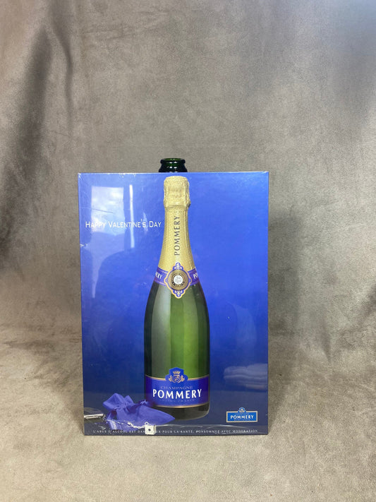 Decorative advertising cardboard champagne Pommery et Greno vintage 1990