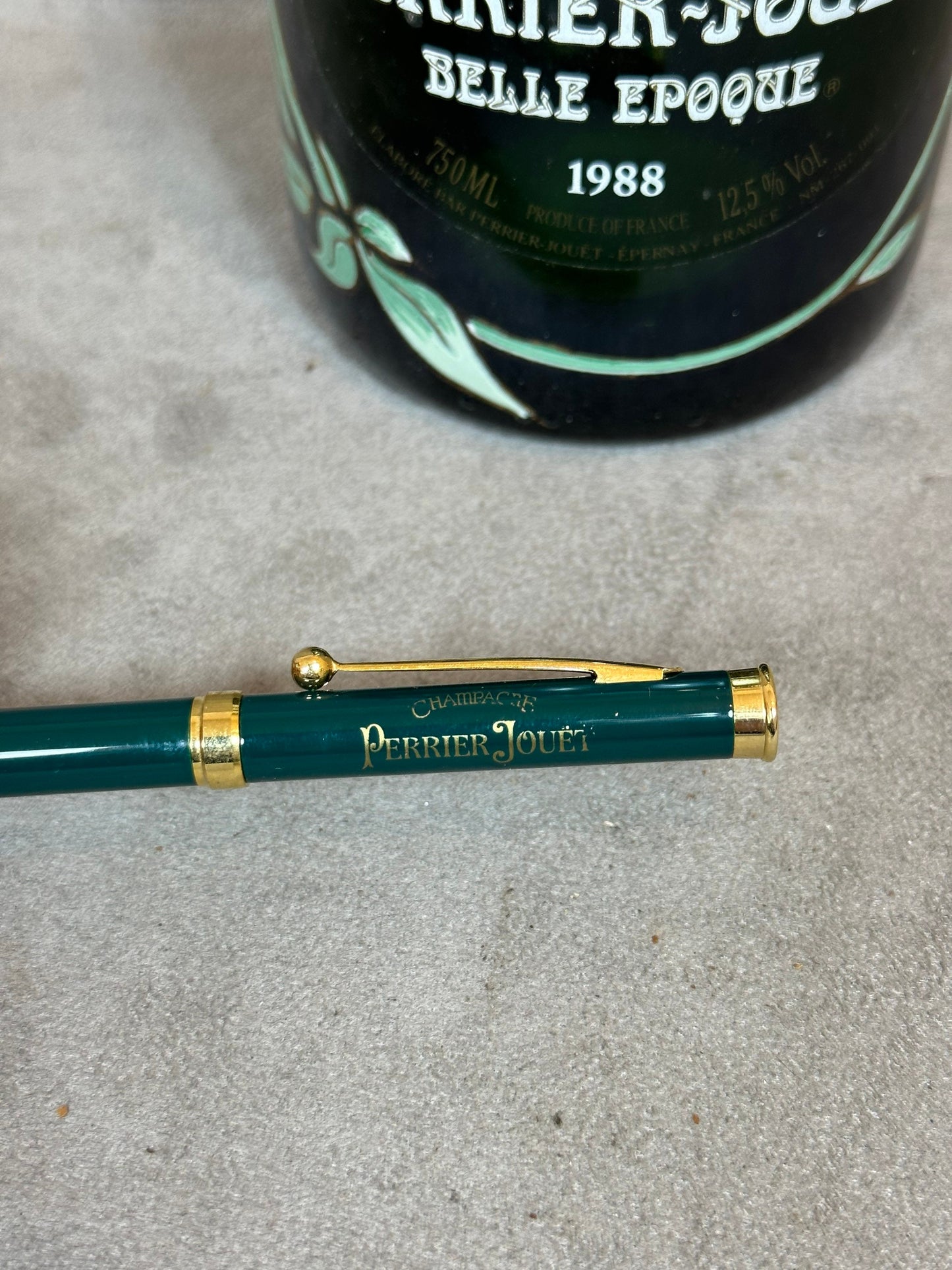 Stylo en acier champagne Perrier-Jouet Made in France