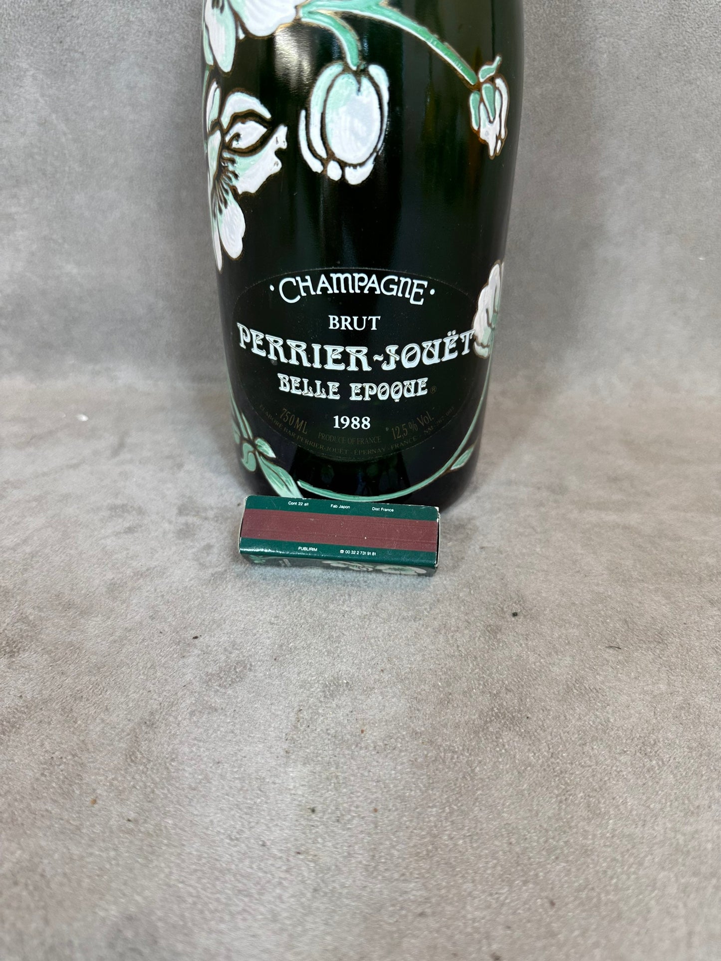 RARE Boite d'allumettes Champagne Perrier Jouet Belle Epoque Made in France Vintage 1960