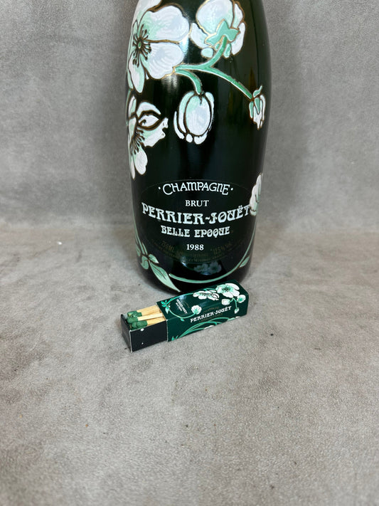 RARE Boite d'allumettes Champagne Perrier Jouet Belle Epoque Made in France Vintage 1960