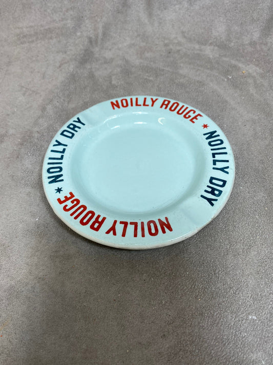 Vintage Noilly Dry Noilly Rouge ashtray in blue earthenware Made in France