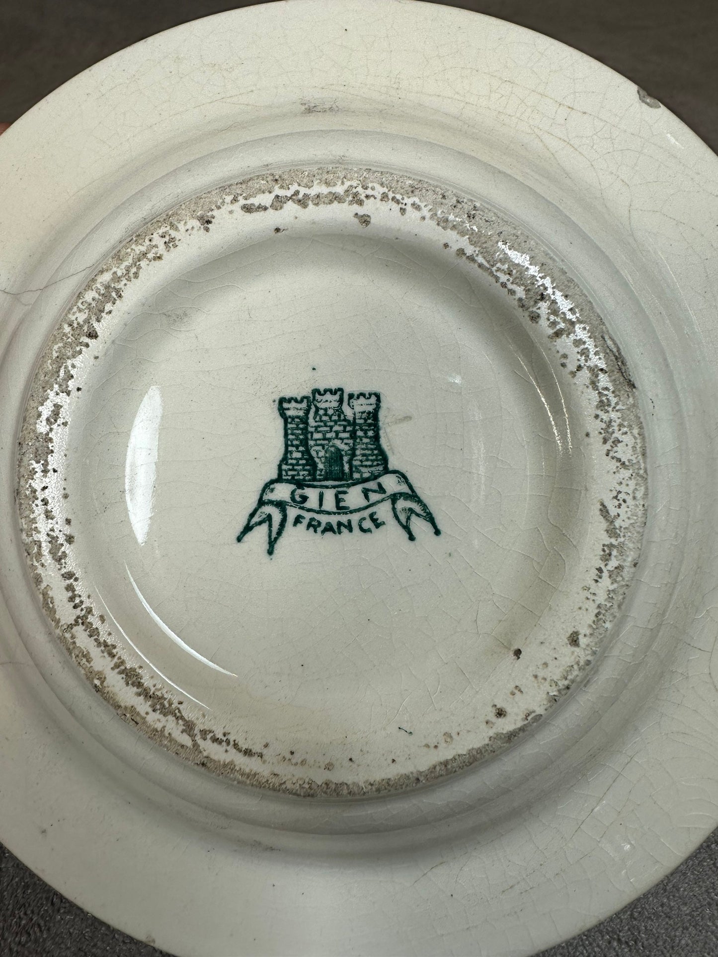 RARE GIEN Earthenware Advertising Ashtray by Maison Goujon Frères, Notre-Dame de Paris, Made in France, Vintage 1970