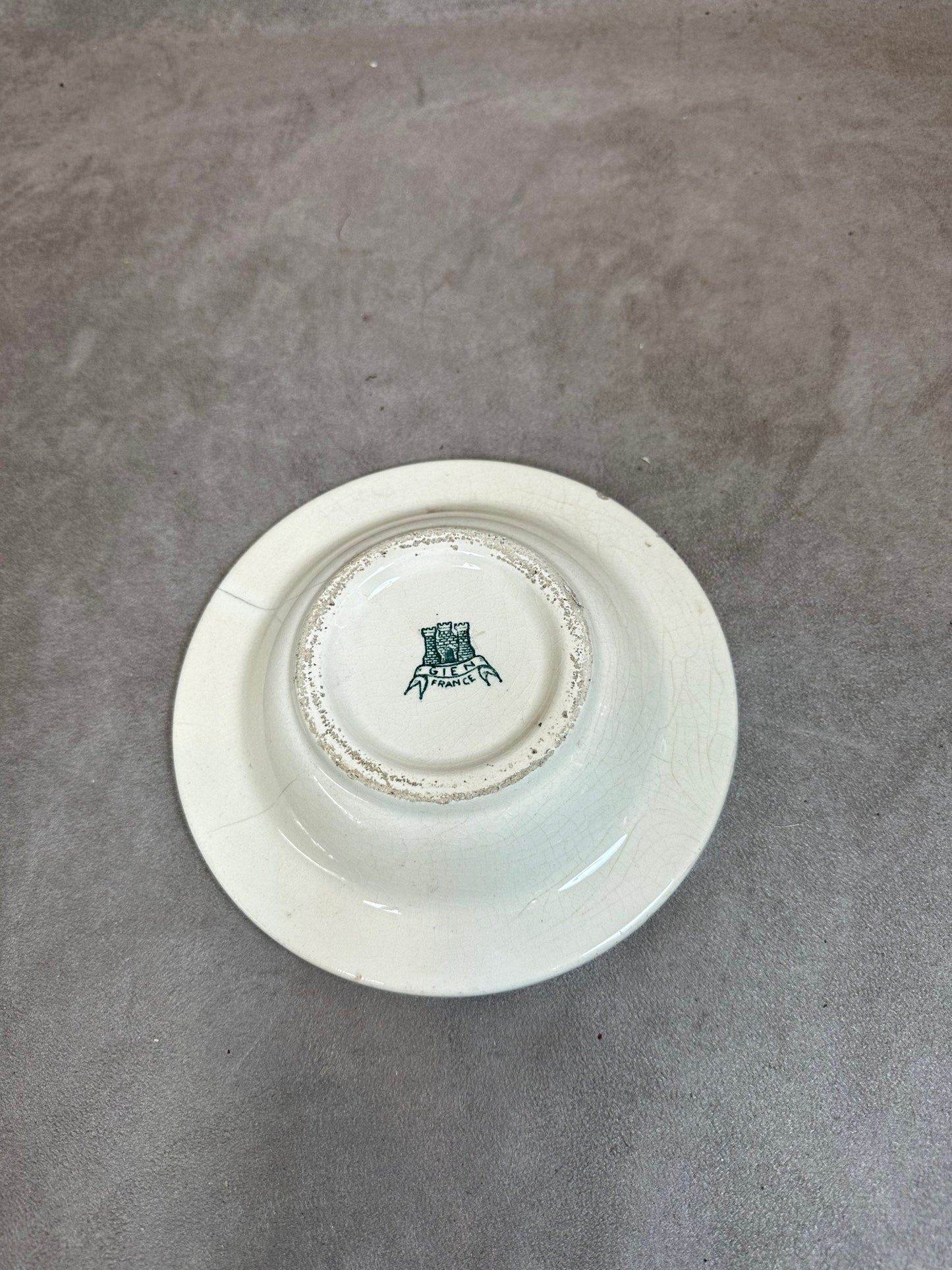 RARE GIEN Earthenware Advertising Ashtray by Maison Goujon Frères, Notre-Dame de Paris, Made in France, Vintage 1970