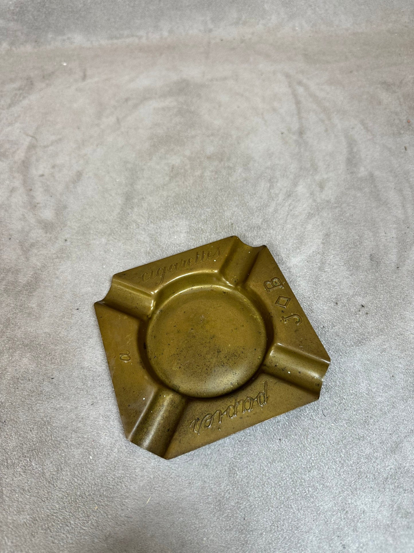 Metal Advertising Ashtray, JB Cigarette Paper, Made in France, Vintage 1970