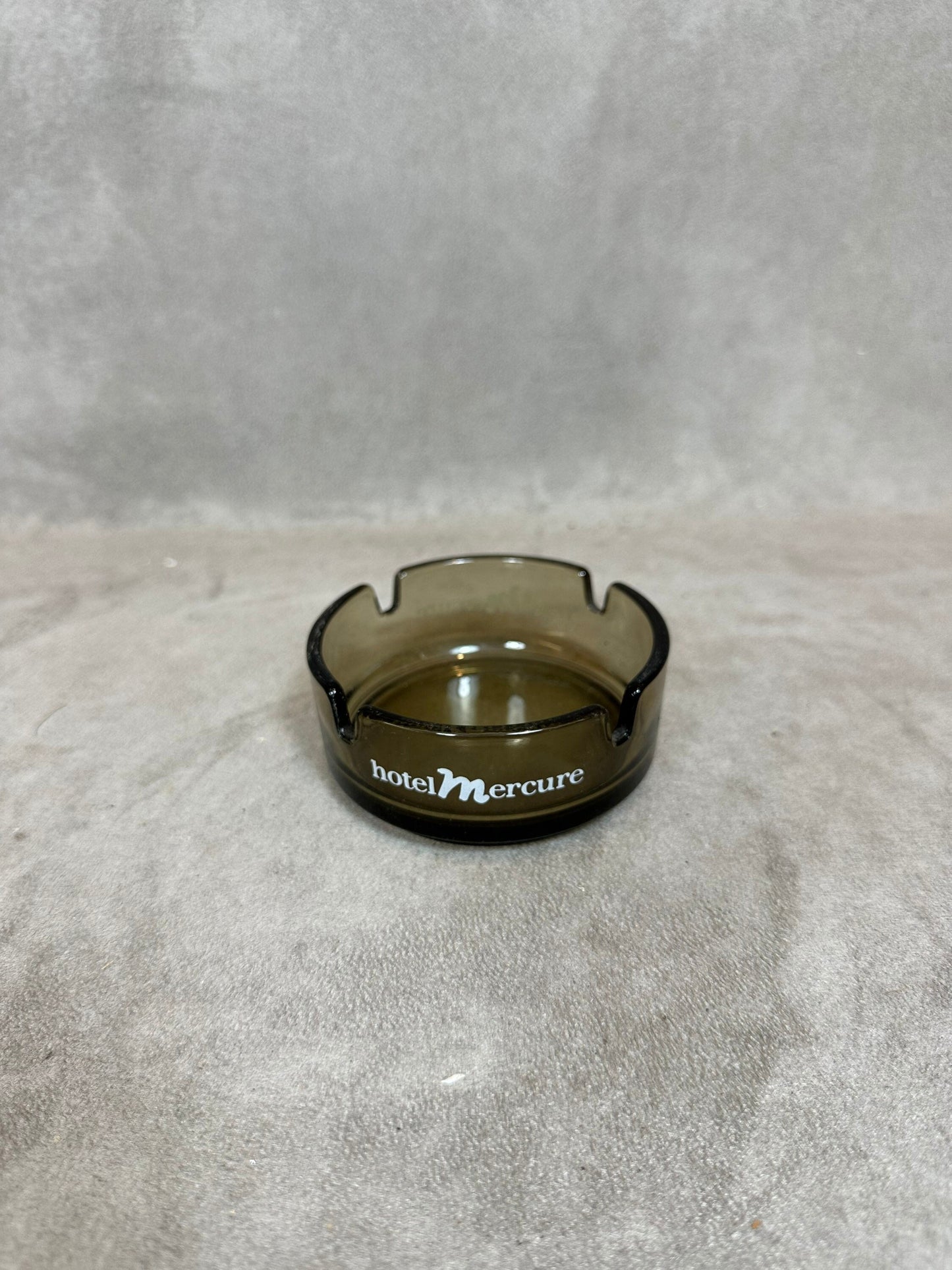 Vintage Hotel Mercure Glass Advertising Ashtray