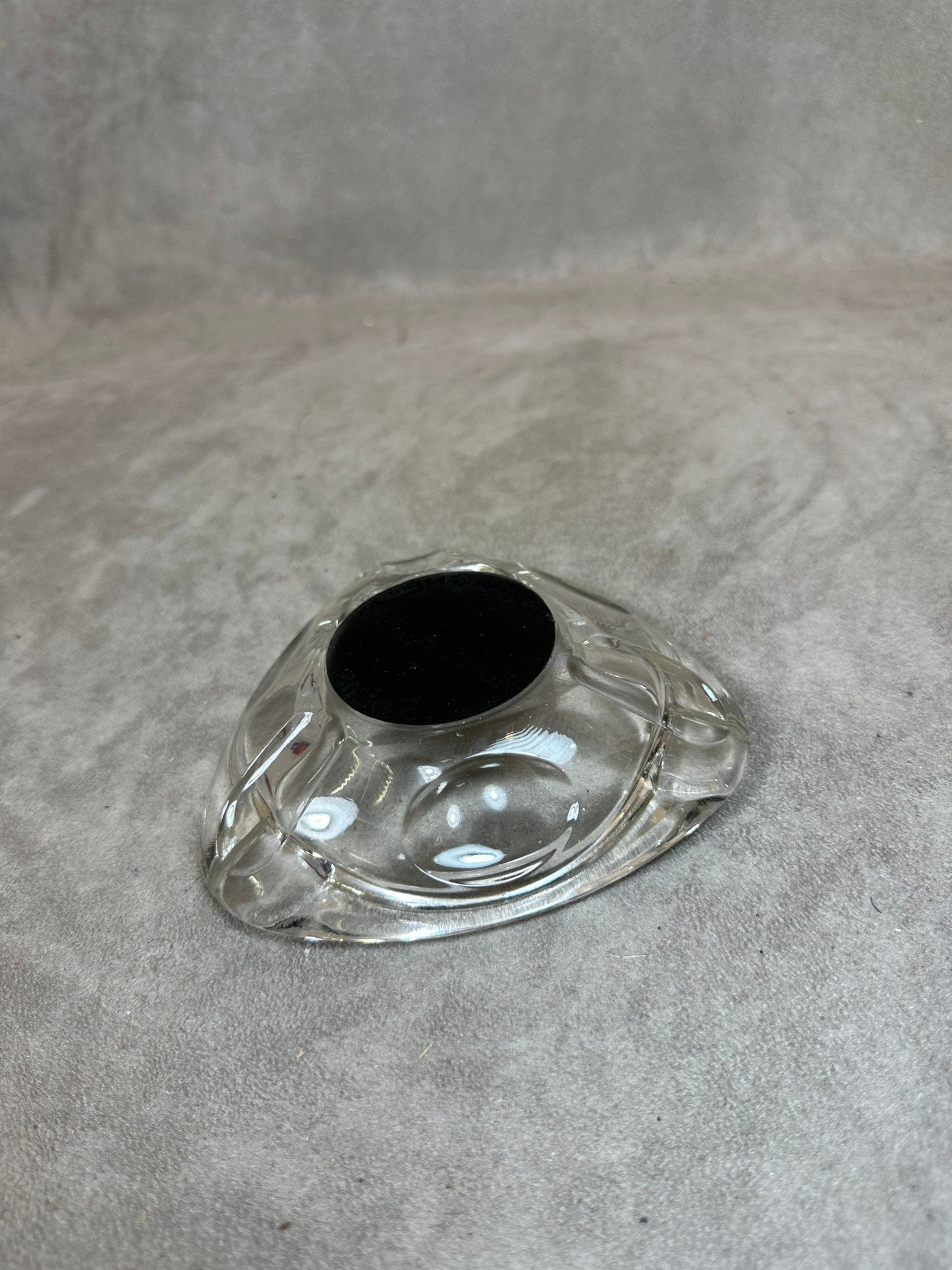 Glass Advertising Ashtray, Champagne Abel Lepitre Reims, Made in France, Vintage 1980