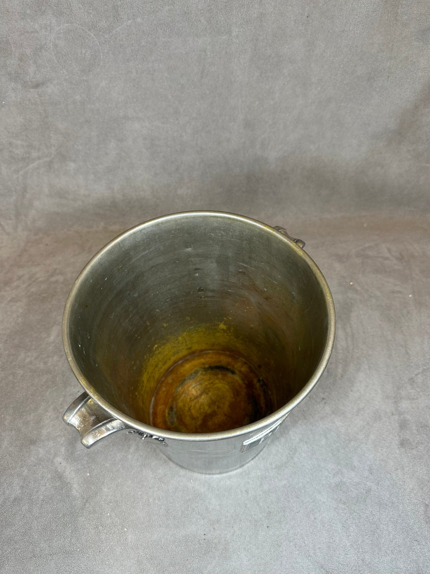 VERY RARE Magnificent Silver Metal Champagne Bucket Piper-Heidsieck Reims Made in France 1940s