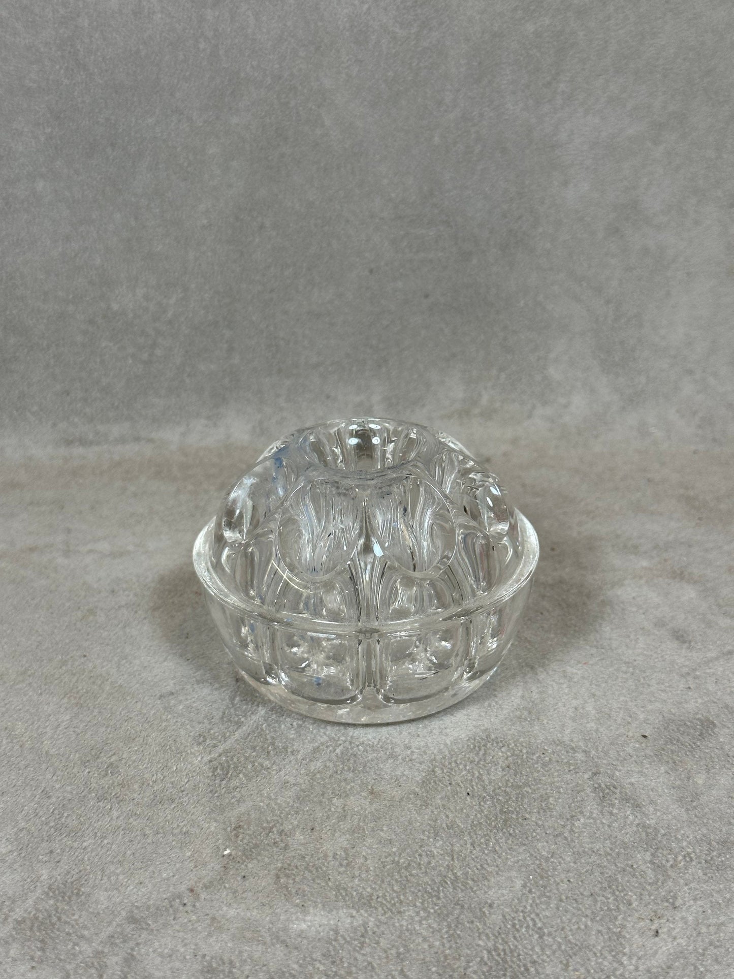 Vintage glass 9-hole flower picker Made in France