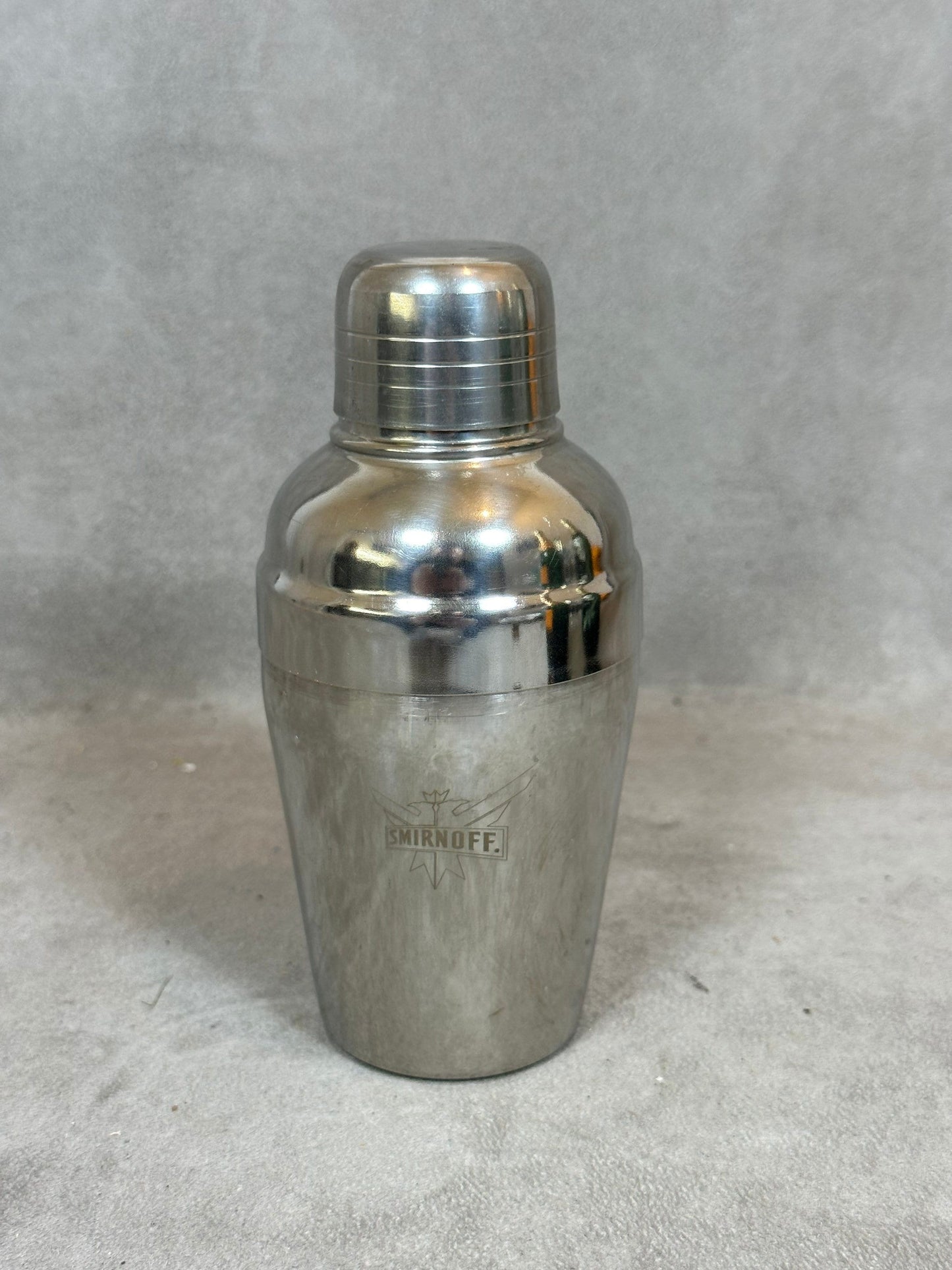 Shaker de barman Smirnoff en inox 18/10 vintage made in france 1990