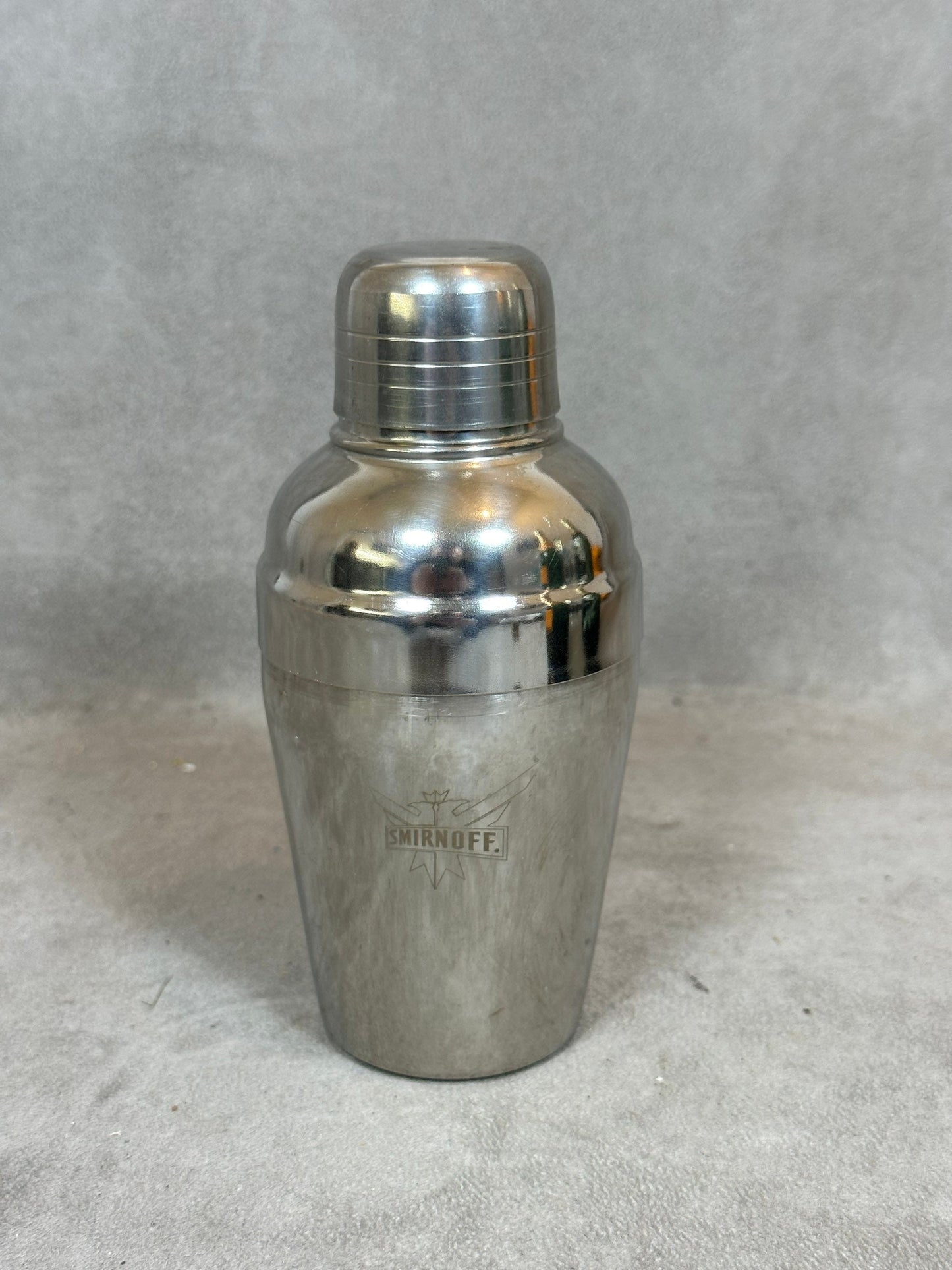 Shaker de barman Smirnoff en inox 18/10 vintage made in france 1990