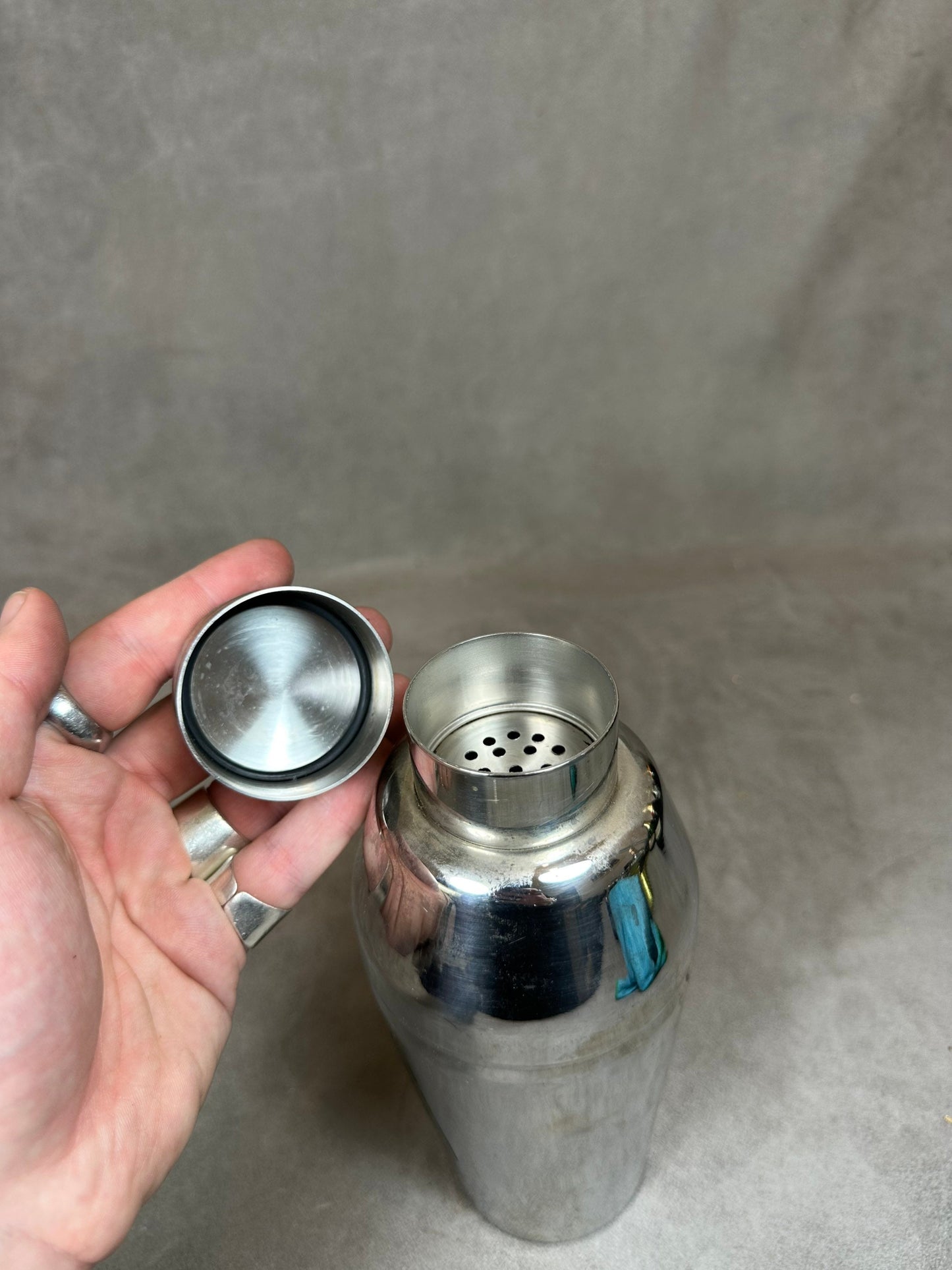 Shaker de barman Guy Degrenne en inox 18/10 vintage made in france 1970