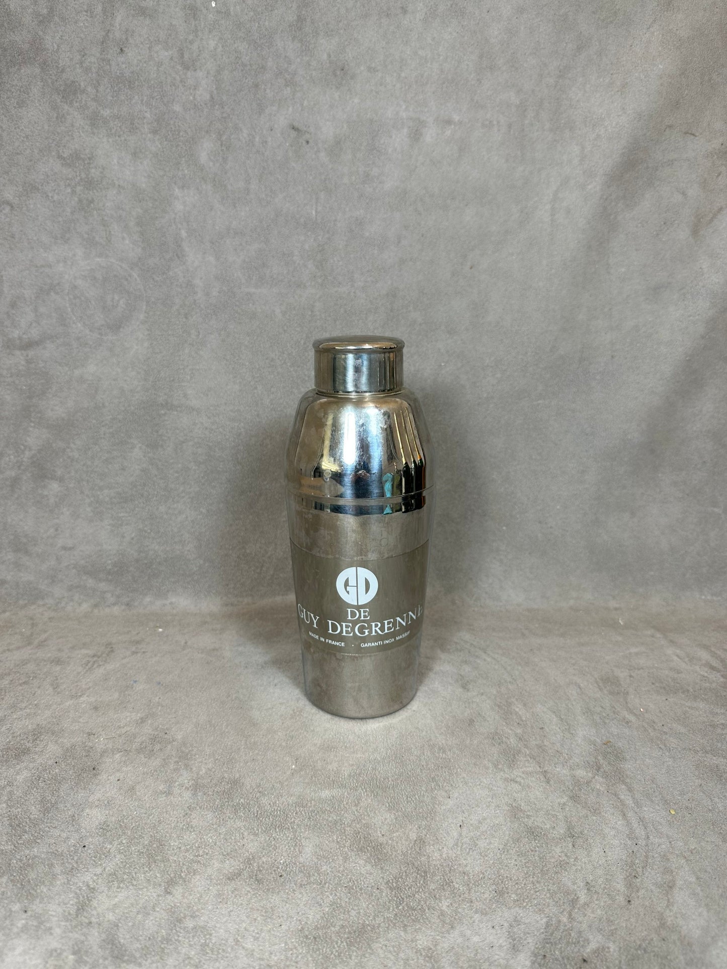 Shaker de barman Guy Degrenne en inox 18/10 vintage made in france 1970