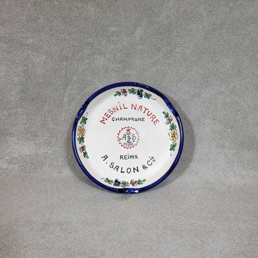 RARE Magnificent Champagne Ashtray Salon in Renolleau vintage champagne earthenware 1960s