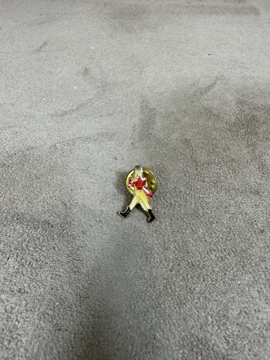 Vintage 1950s Johnnie Walker Whisky Brass Pin