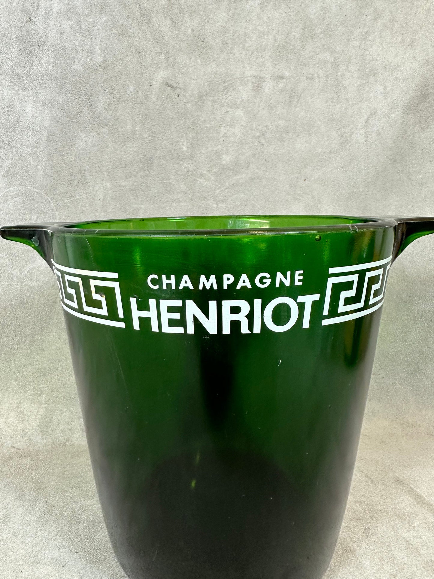 SELTENER Vintage Henriot Glas Champagner Eimer Made in France 1960er Jahre