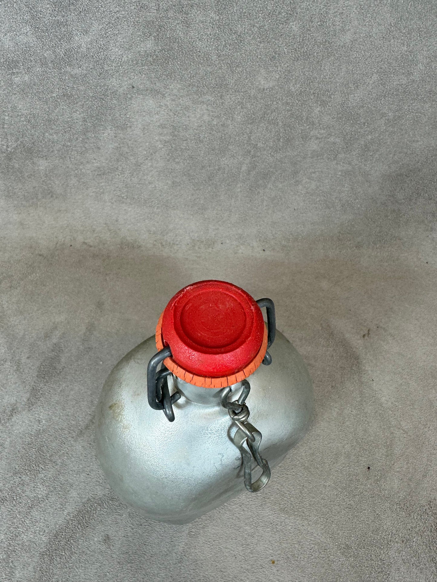 Le Grand Tétras aluminum bottle with vintage mechanical cap, capacity 0.5 liters, Made in France