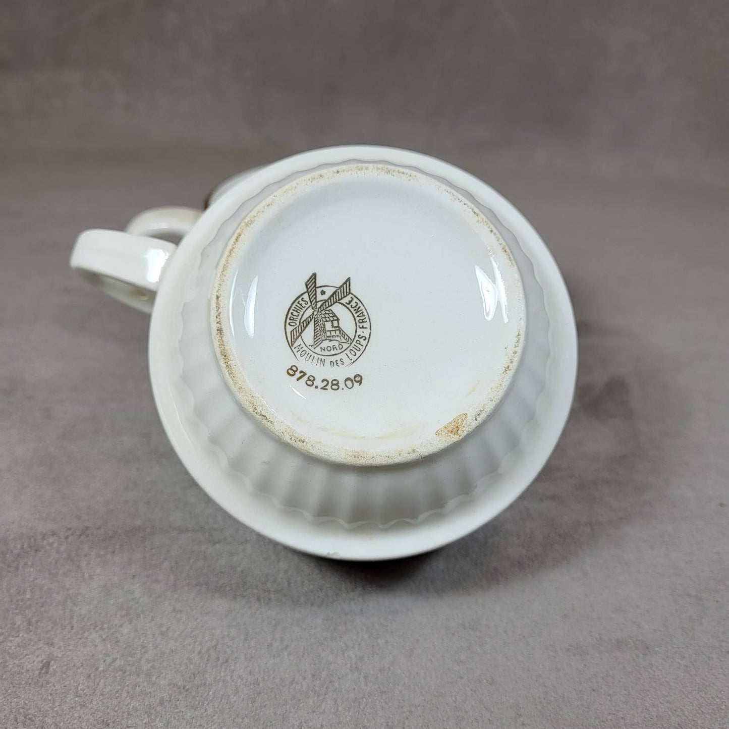 Set of 2 earthenware cups, CHOKY, by Moulin des Loups, Made in France, Vintage 1980