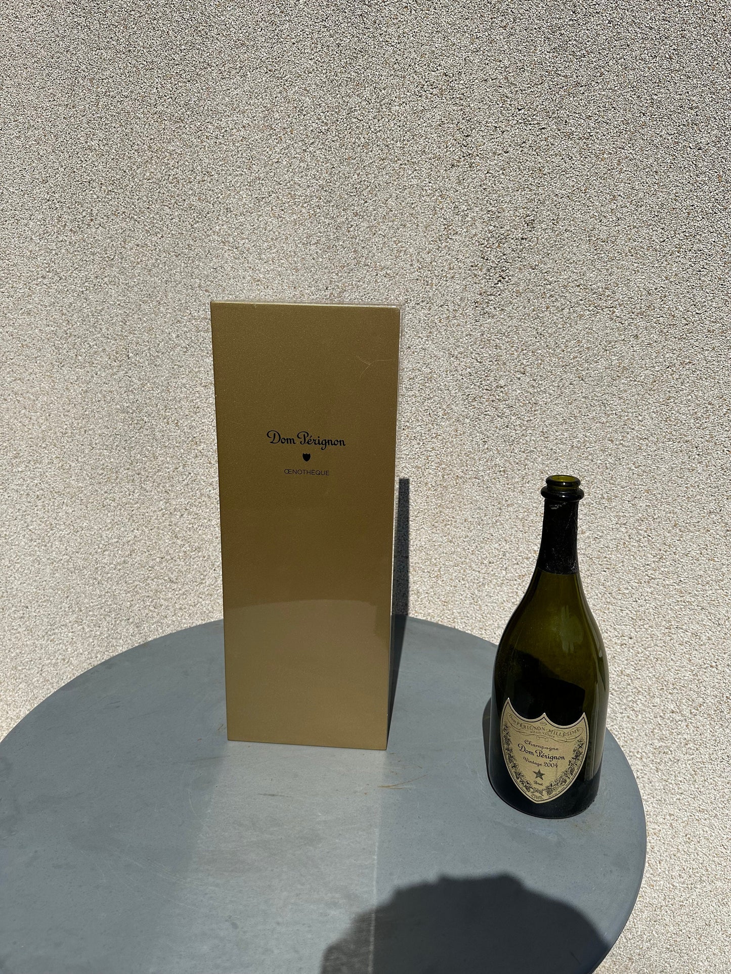 SELTENE goldene Champagnerhülle Oenothèque Dom Perignon Vintage Vintage Geschenk