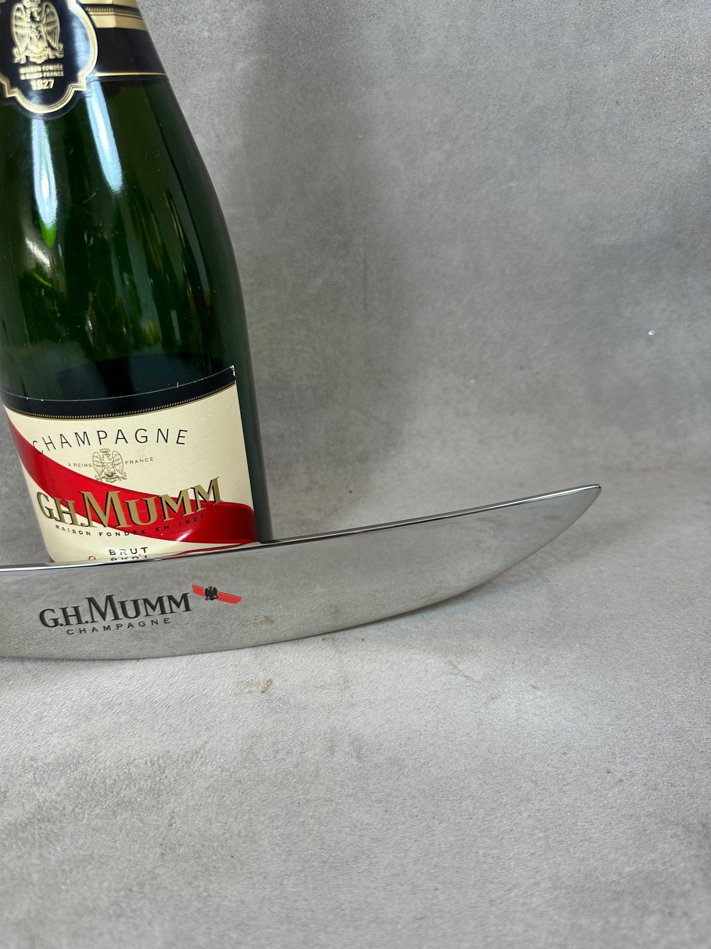 SELTENER Champagnersäbel aus Stahl von Georg Jensen für Vintage-Champagner von MUMM