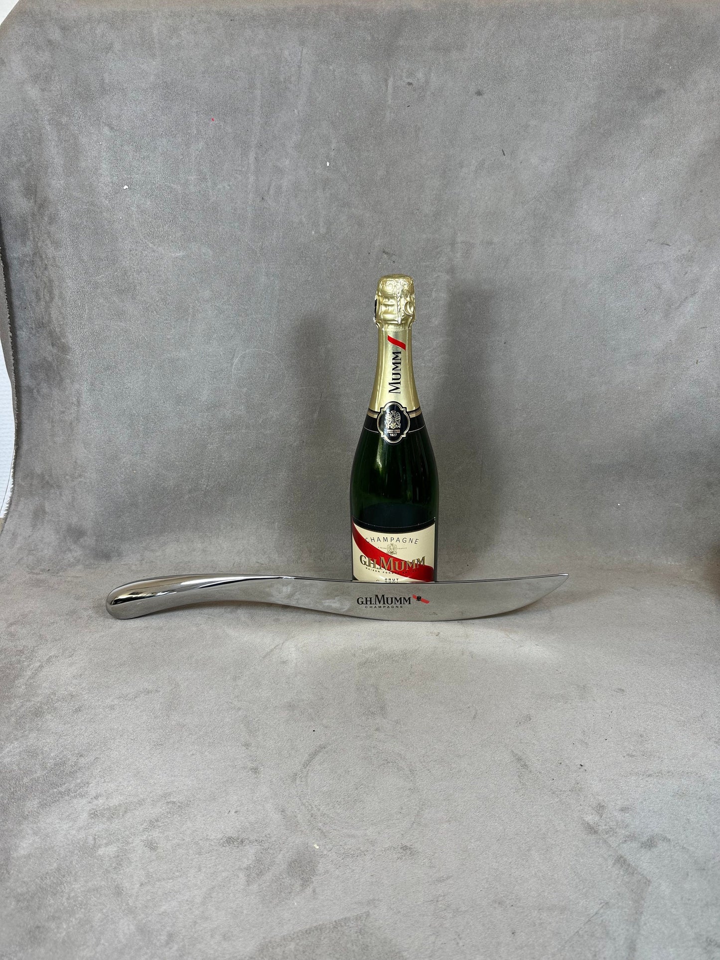 RARE Sabre à champagne en acier Georg Jensen pour le champagne MUMM vintage