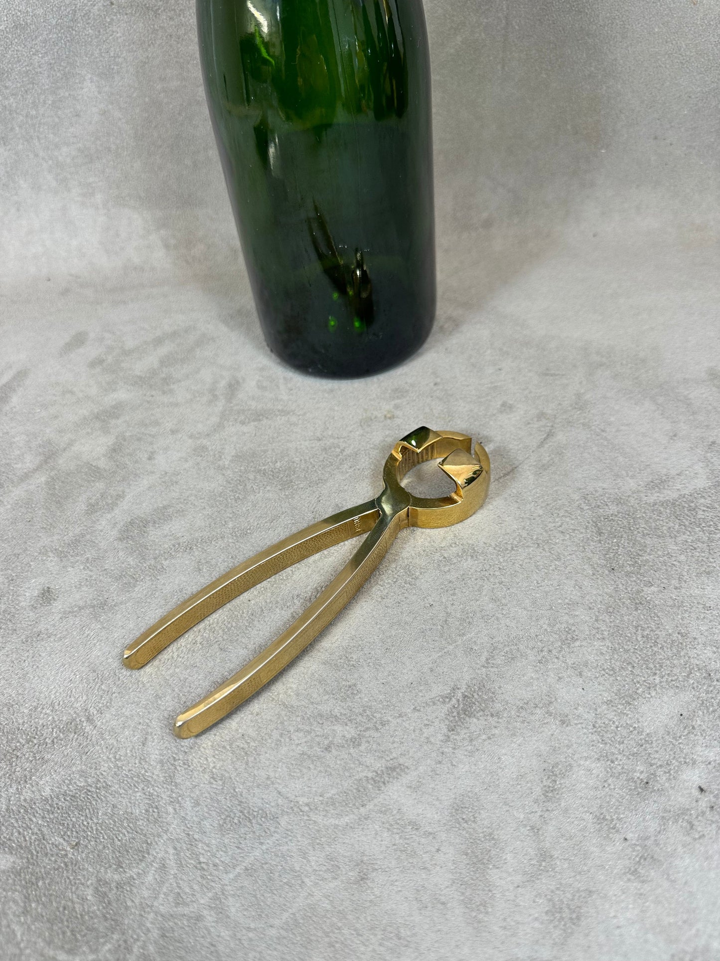 RARE 24 Carat Gold Plated Champagne Tongs, Monopol, Made in West Germany, Vintage 1970