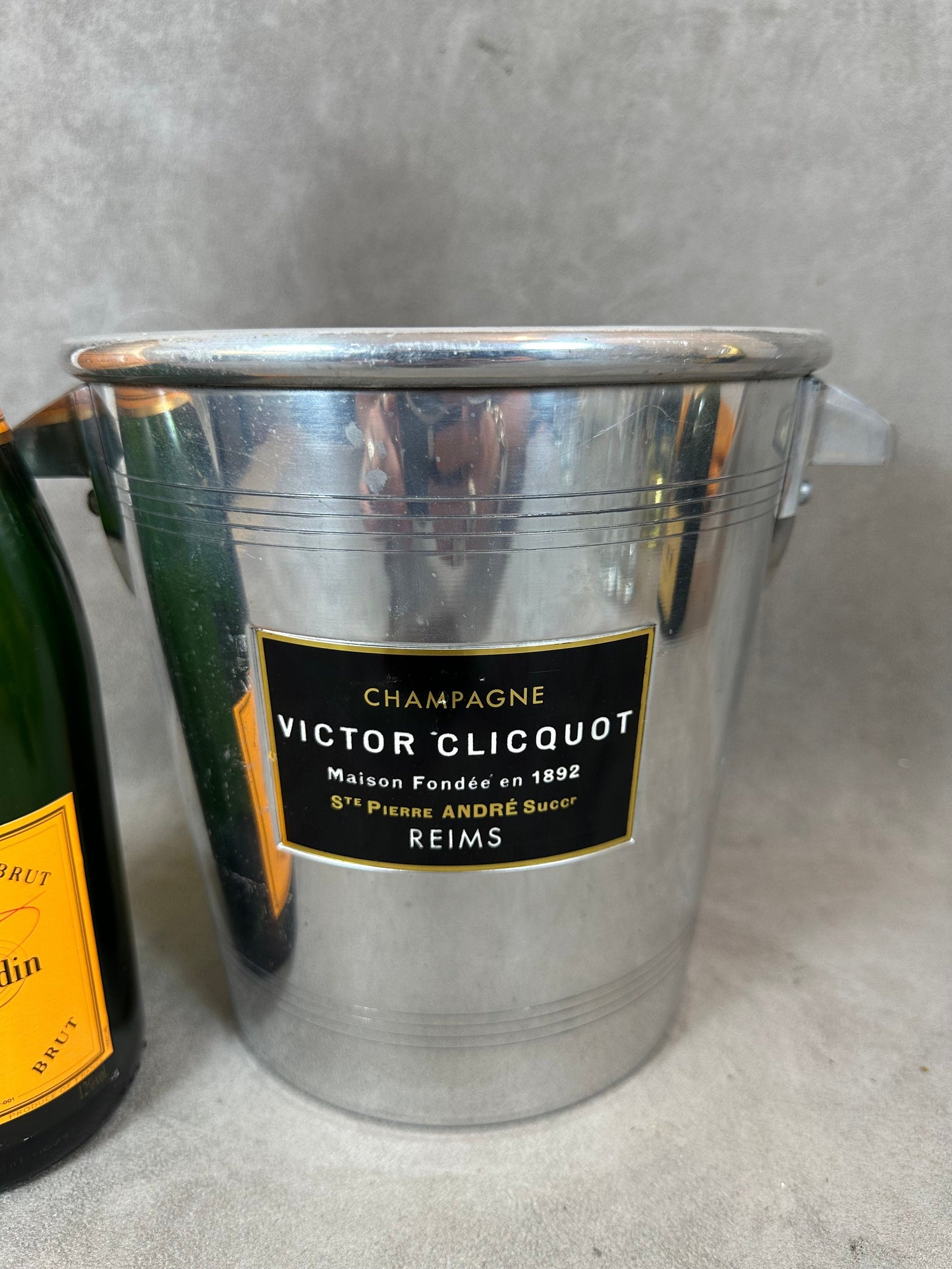 Victor Clicquot Champagner-Kübel im Vintage-Stil, für Champagnerflaschen, Eimer, Champagner, Geschenk, hergestellt in Frankreich