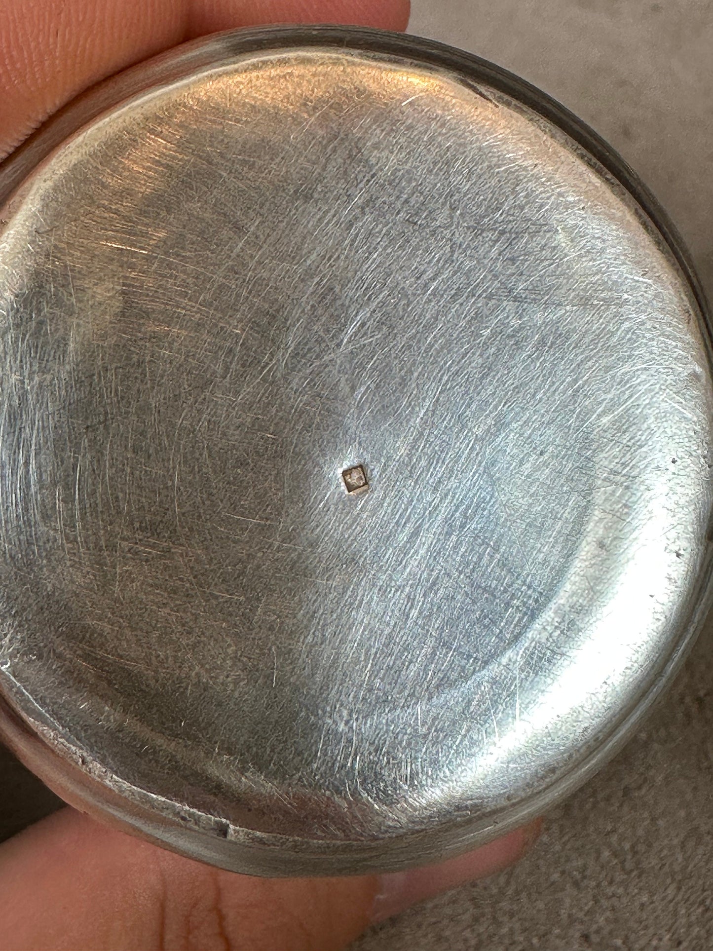 Timbale de baptêmes en métal argenté Made in France 1970's