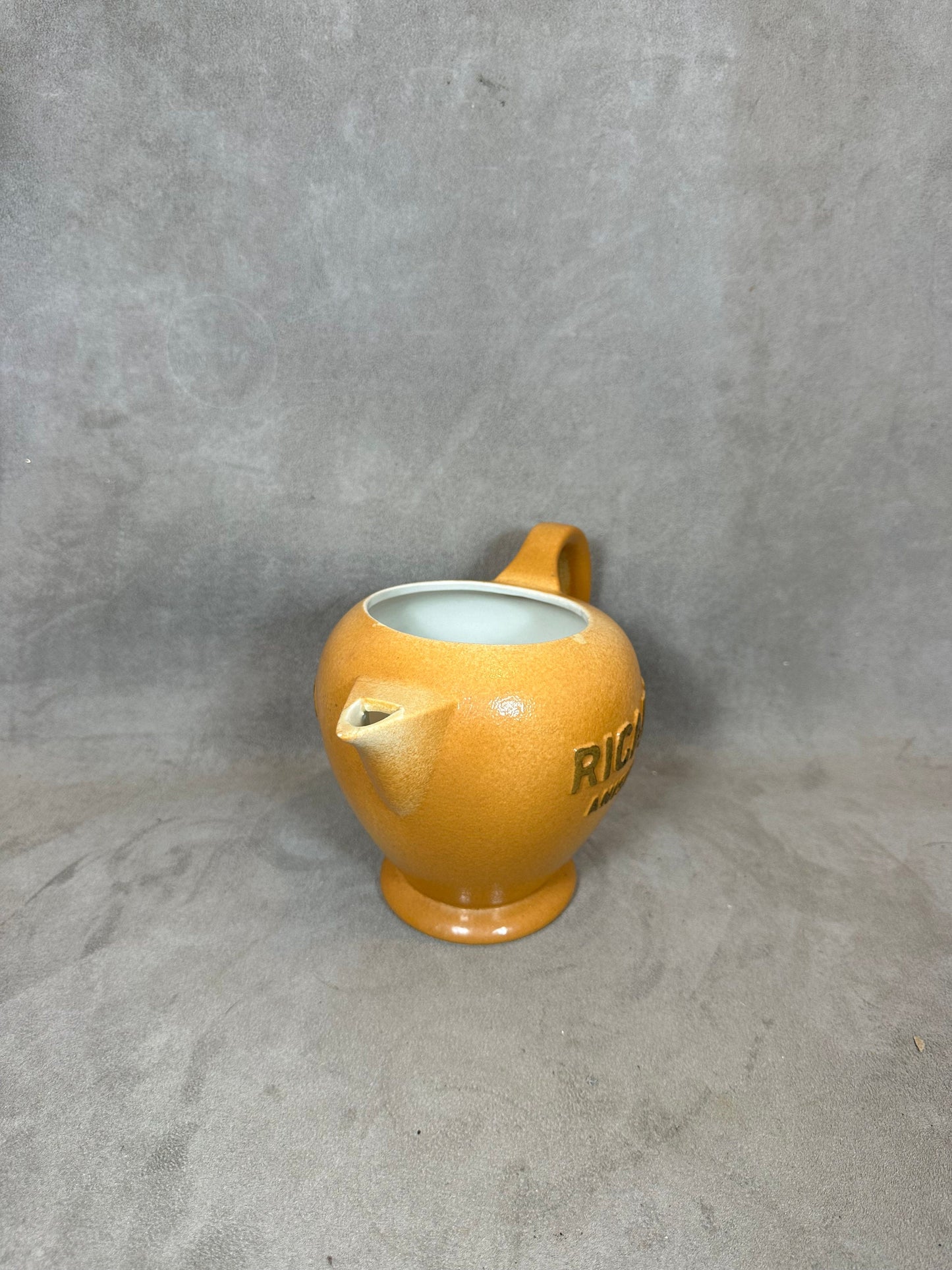 Ricard brown ceramic pitcher Made in France 1970s