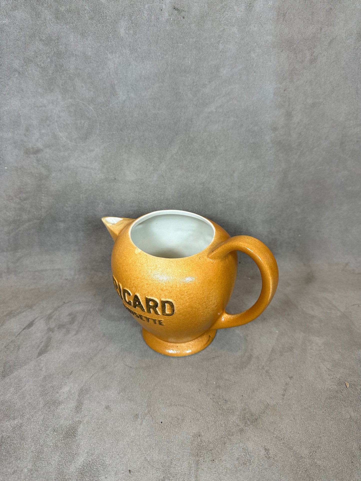 Ricard brown ceramic pitcher Made in France 1970s