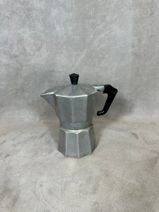 Vintage Italian aluminum coffee maker Made in Italy 1970