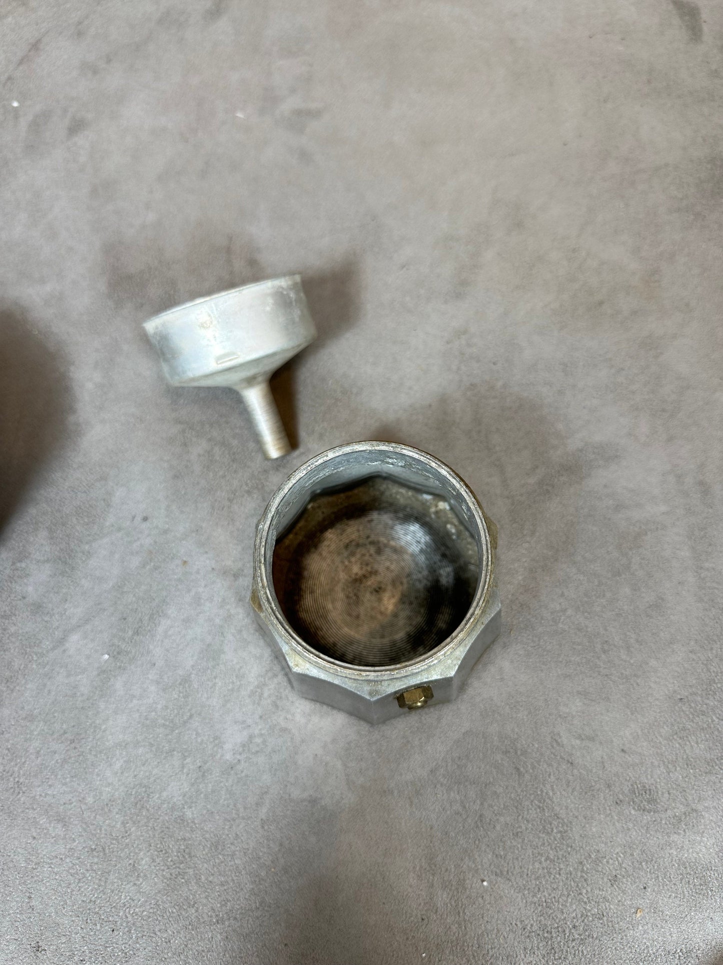 Vintage Italian aluminum coffee maker Made in Italy 1970