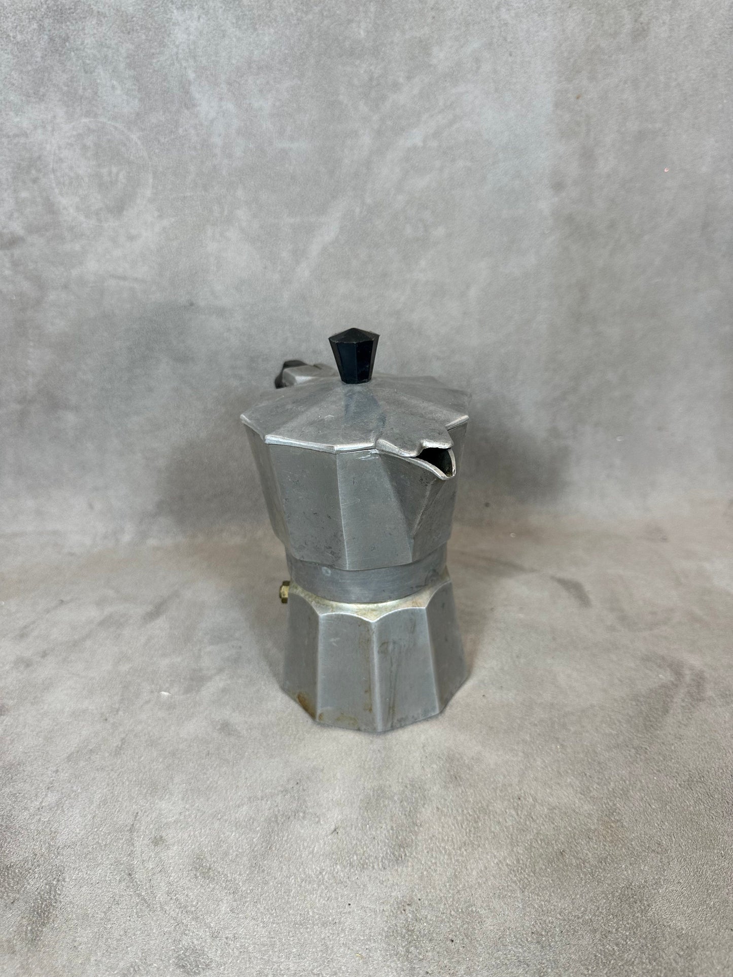 Vintage Italian aluminum coffee maker Made in Italy 1970