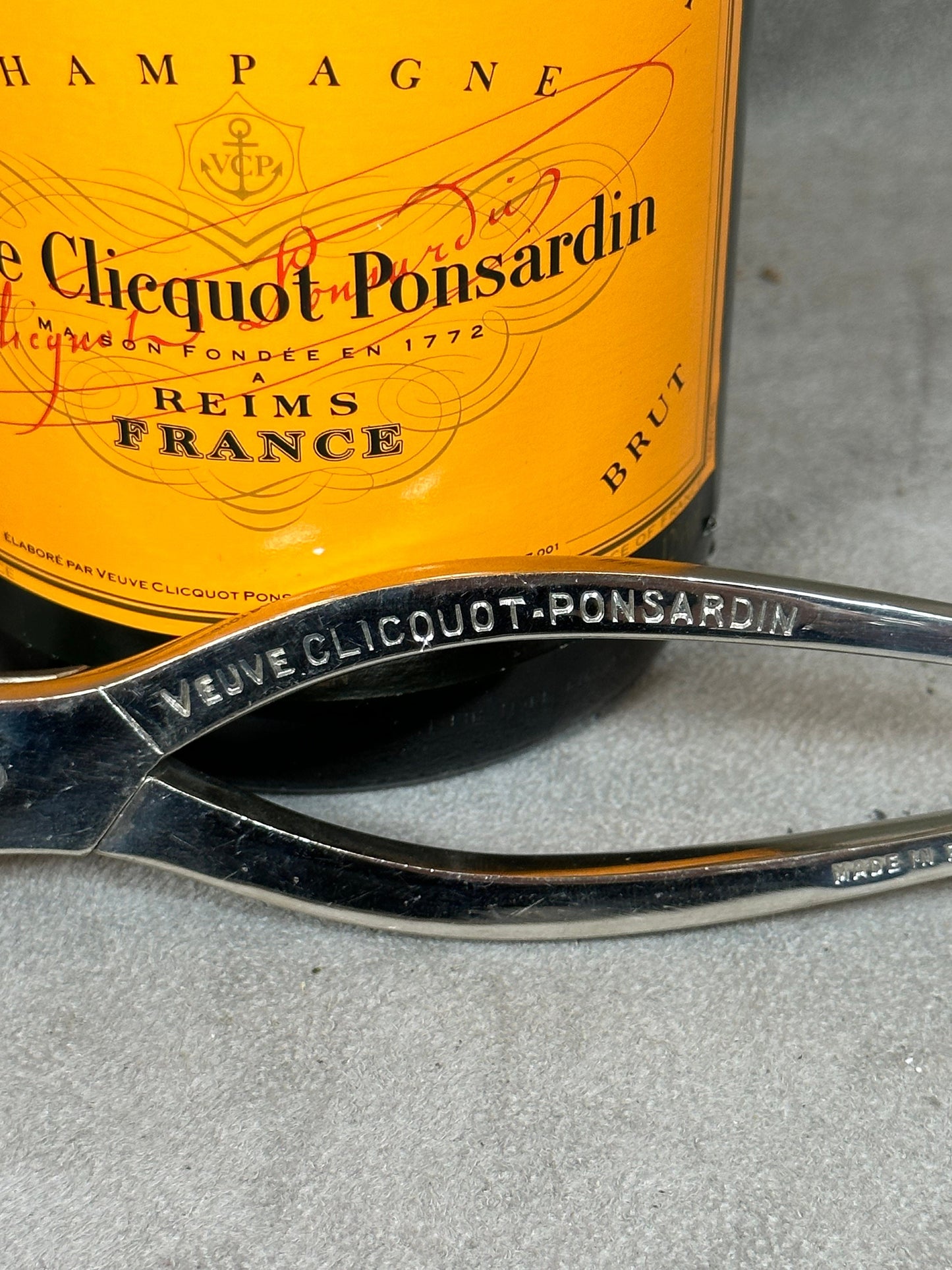 Veuve Clicquot, Champagnerzange, Made in France, Vintage