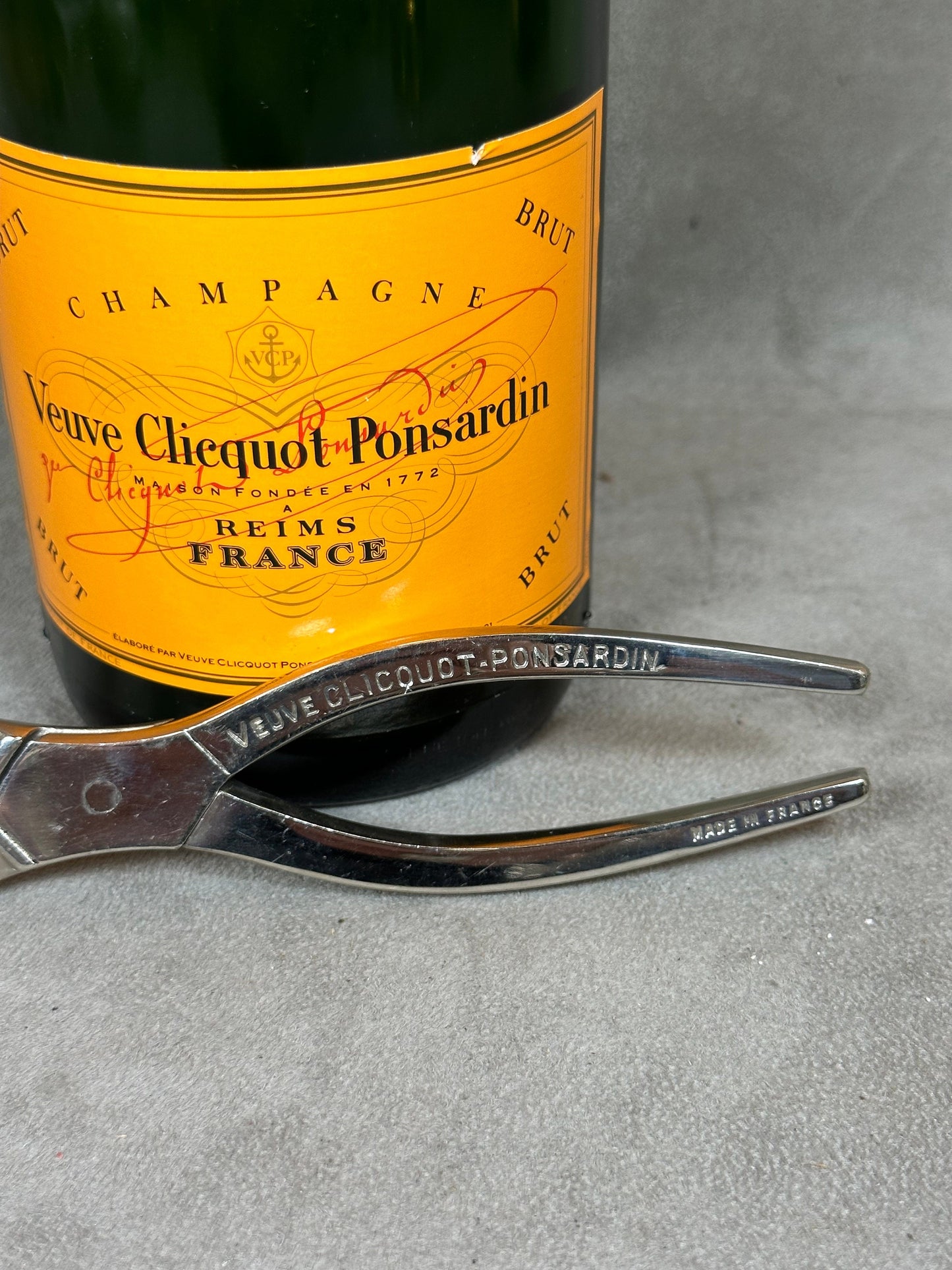 Veuve Clicquot, Champagnerzange, Made in France, Vintage