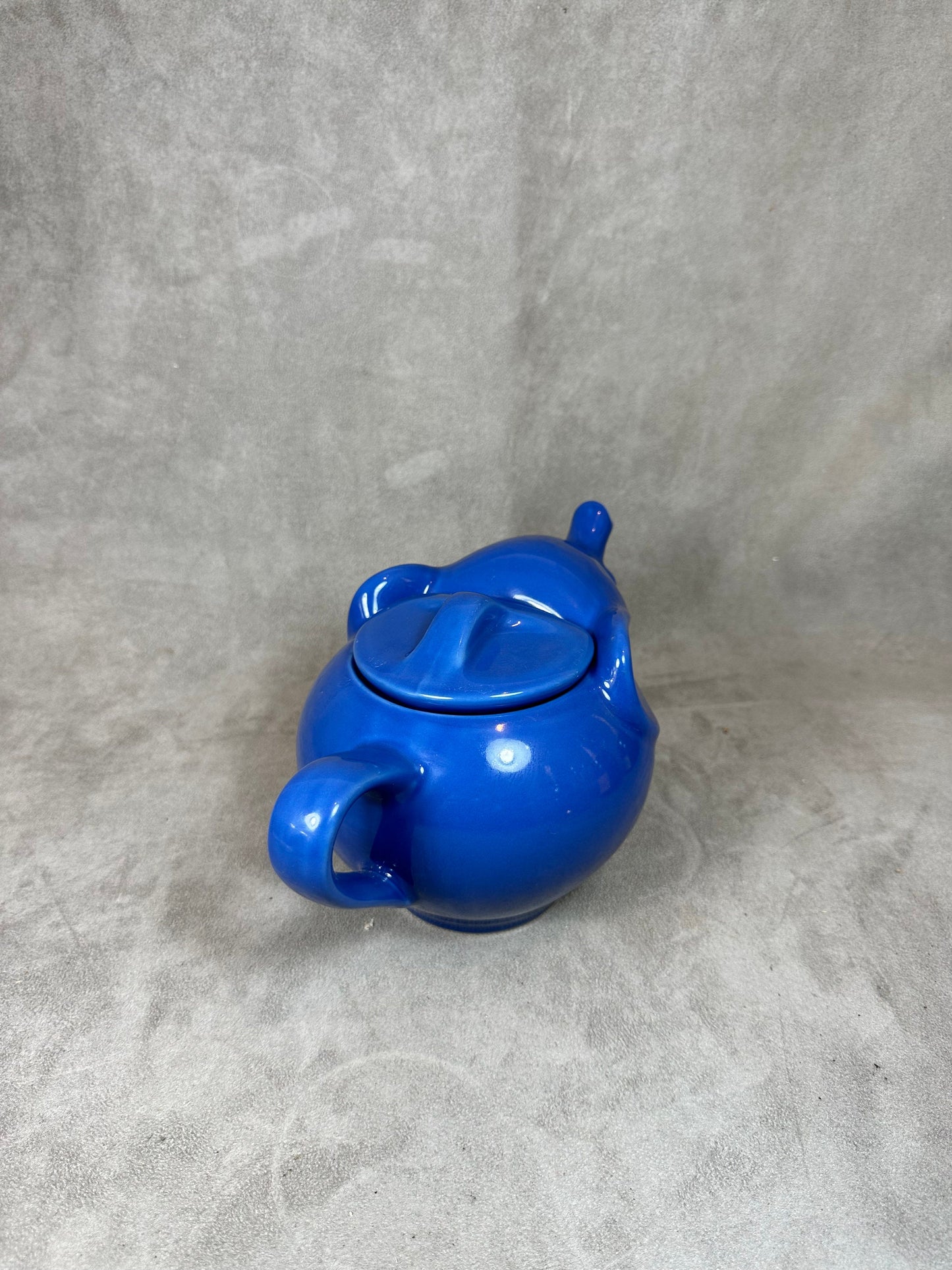 Beautiful blue ceramic teapot in the shape of an elephant Made in France