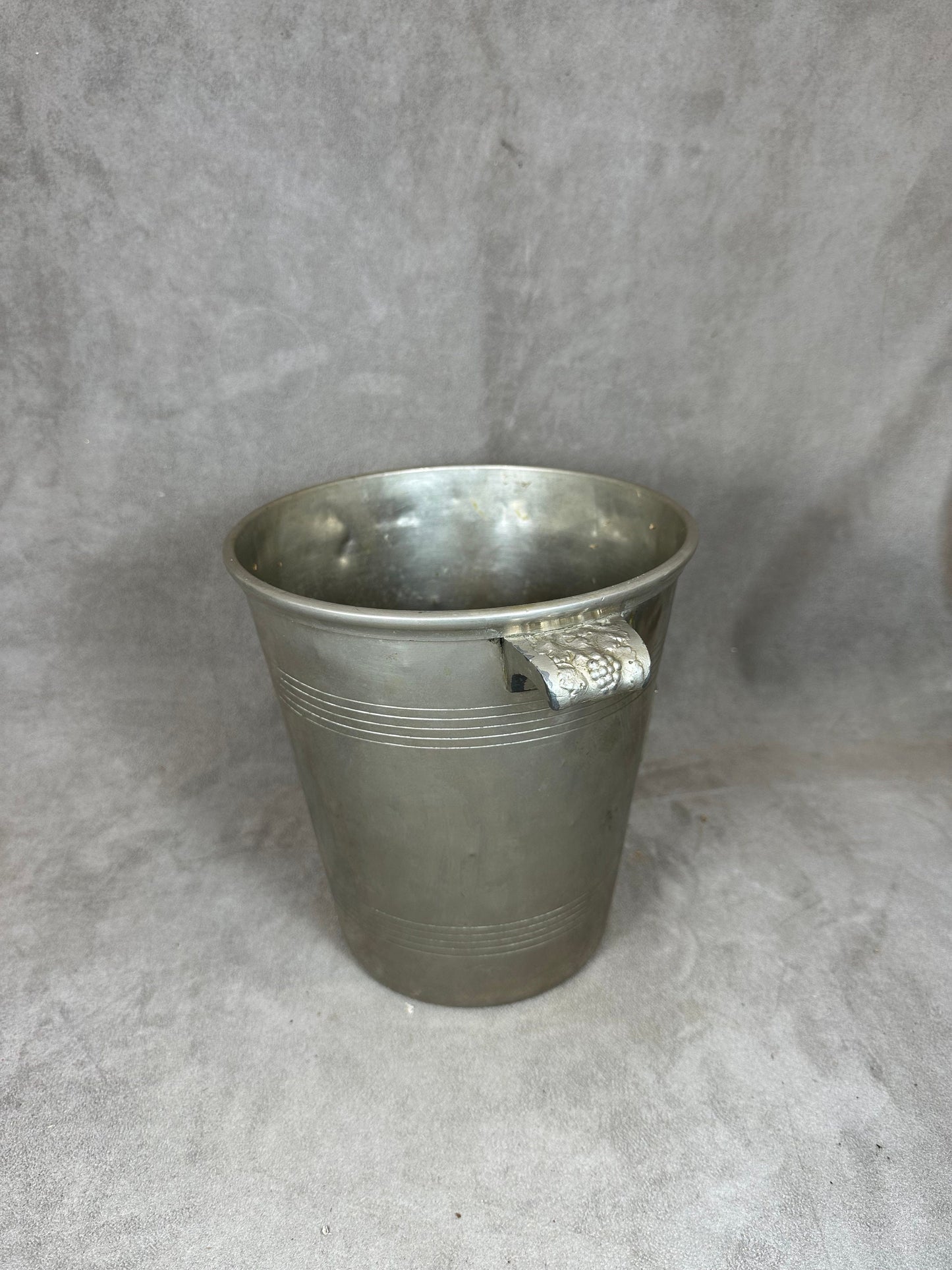 VERY RARE De Castellane champagne bucket in Argit metal 1950 vintage Made in France