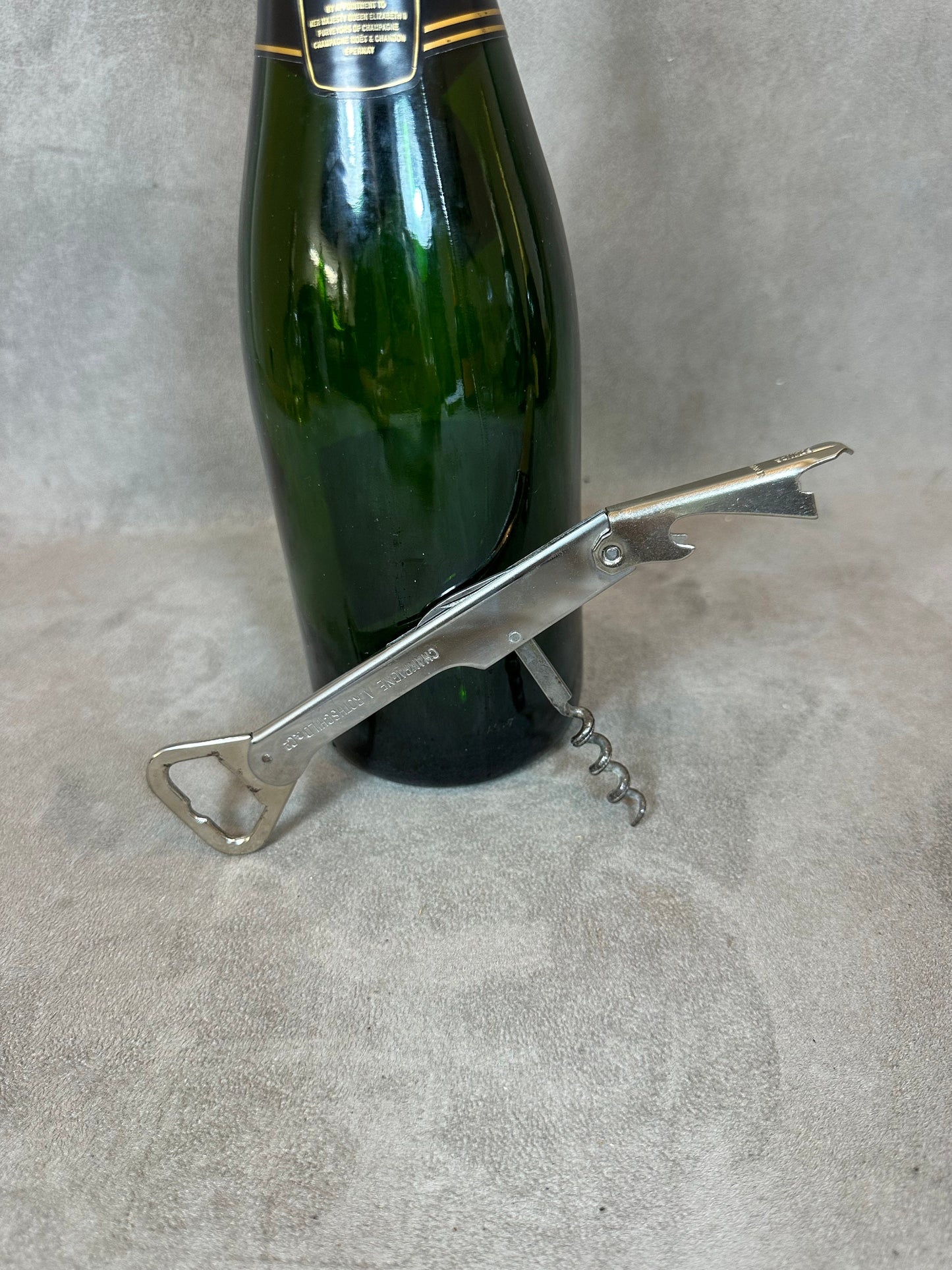 Limonadier Publicitaire en Métal, Champagne Alfred de Rothschild, Made in France, Vintage 1970
