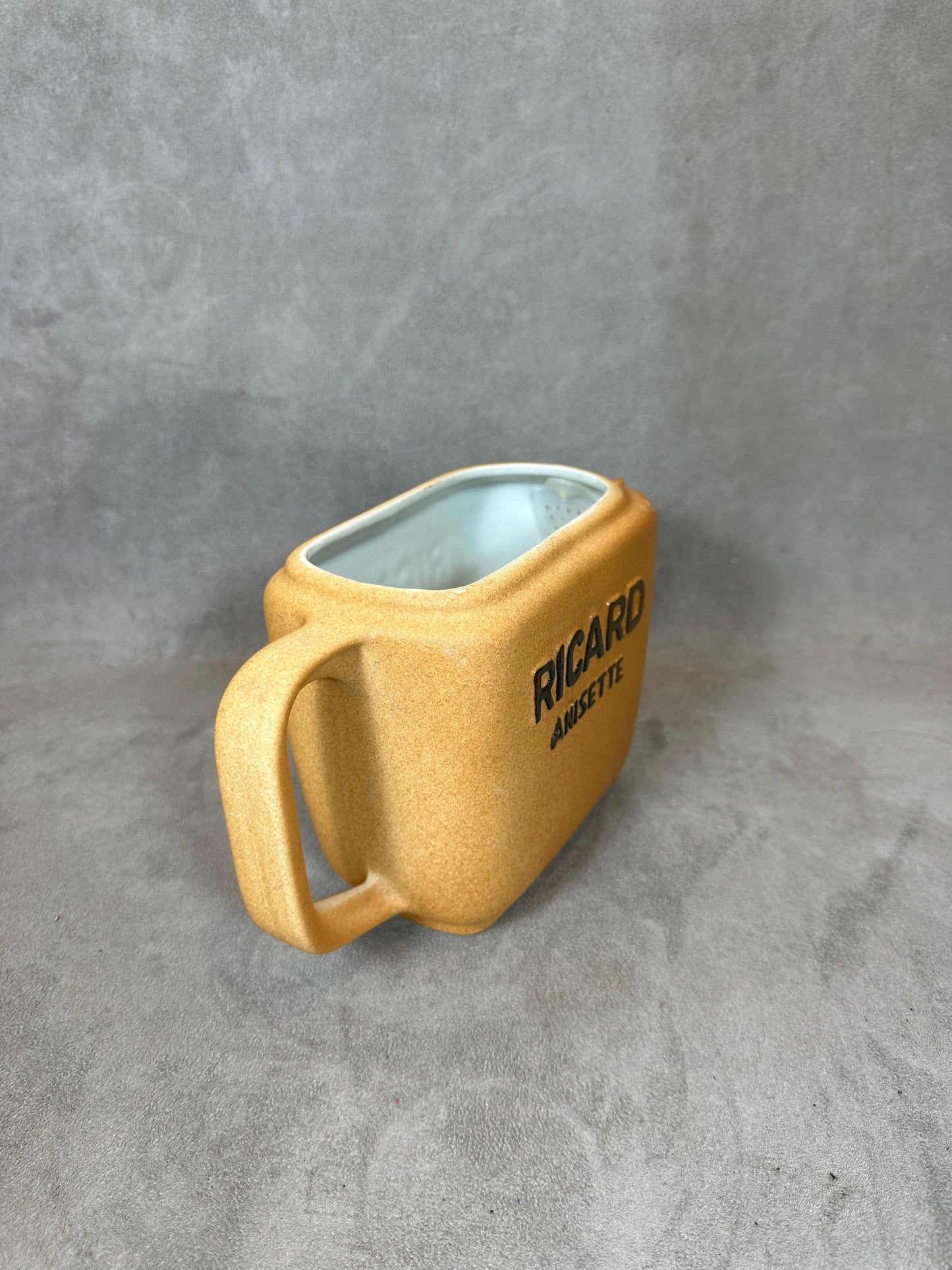 Ricard brown ceramic pitcher Made in France 1970s