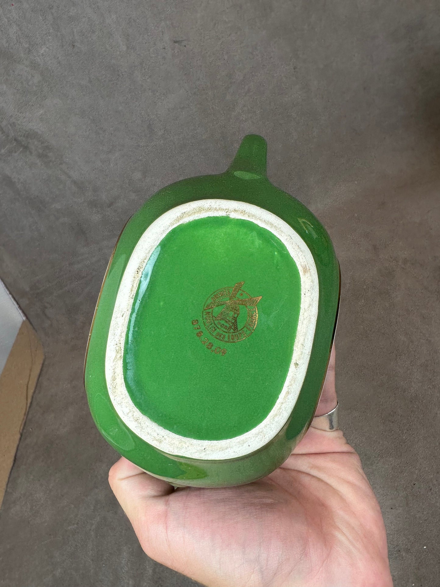 William Lawson Vintage Green Ceramic Advertising Jug Made in England Wade