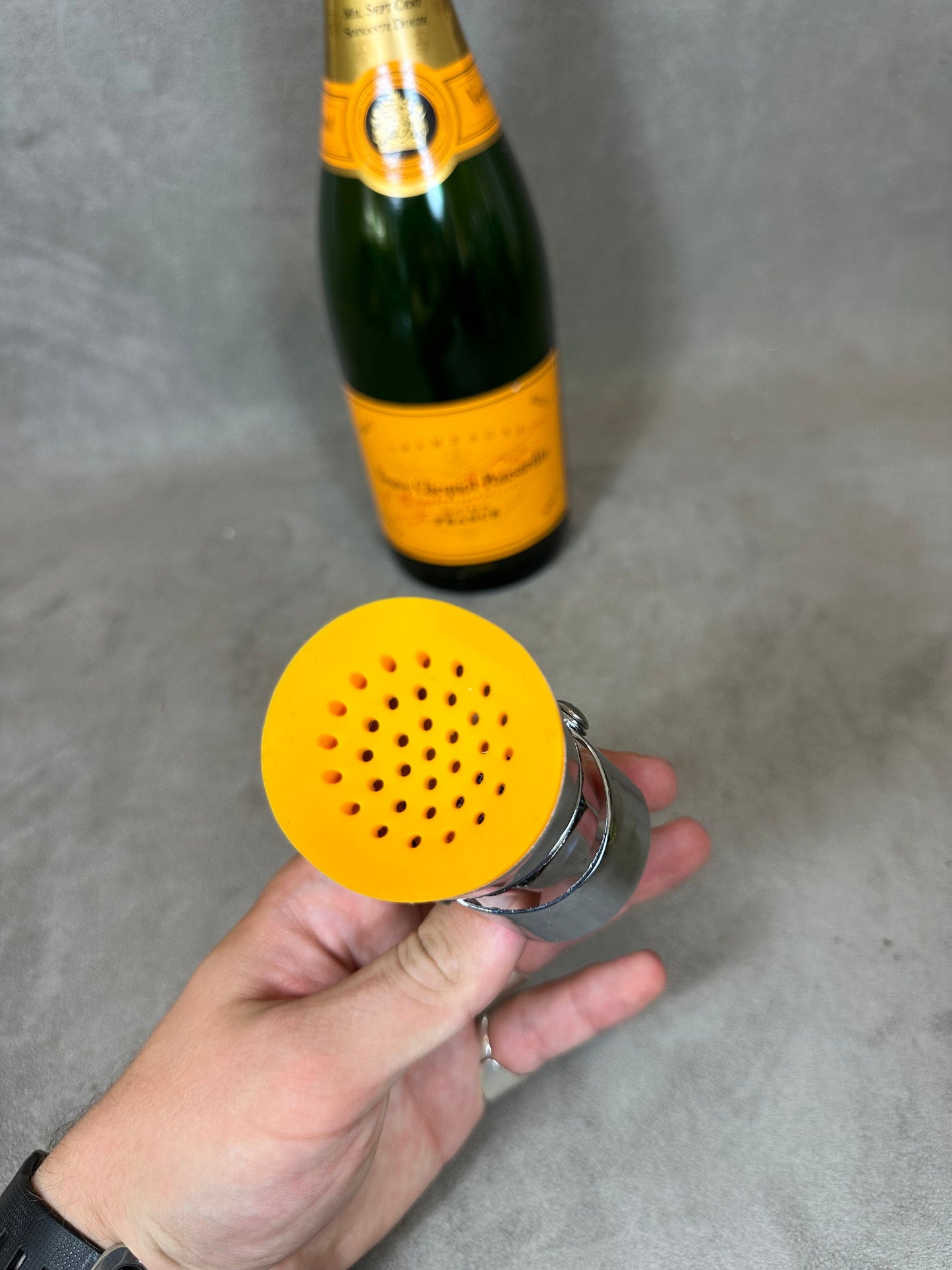 RARE Bouchon en acier spécial Veuve Clicquot Rich pour mélange, mixologie et cocktail  Veuve Clicquot Ponsardin