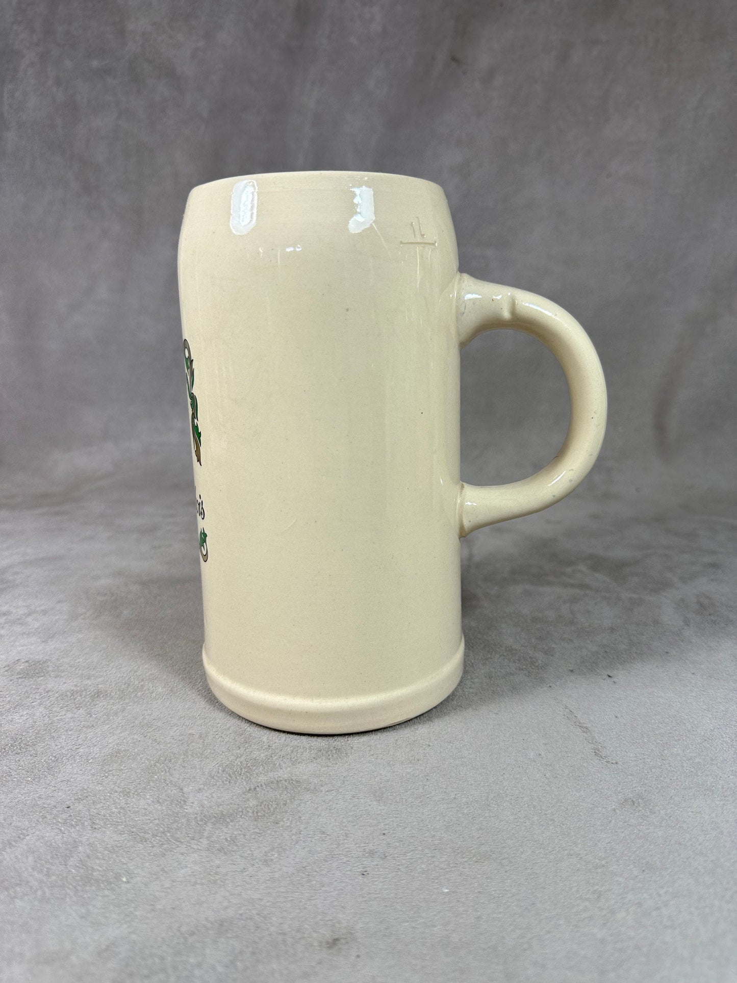 Vintage Stella Artois Ceramic Beer Mug 1 Liter Made in Germany