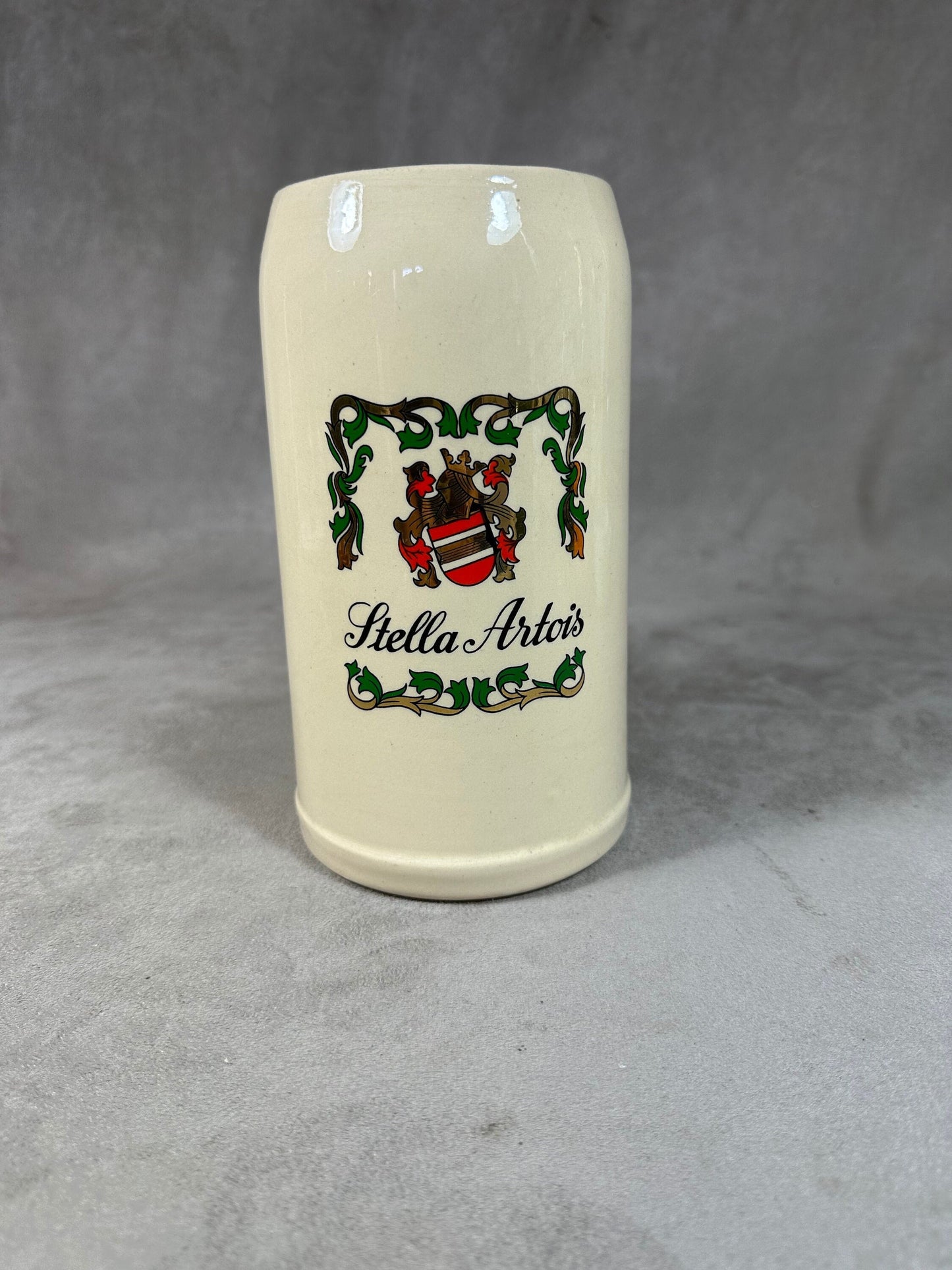 Vintage Stella Artois Ceramic Beer Mug 1 Liter Made in Germany