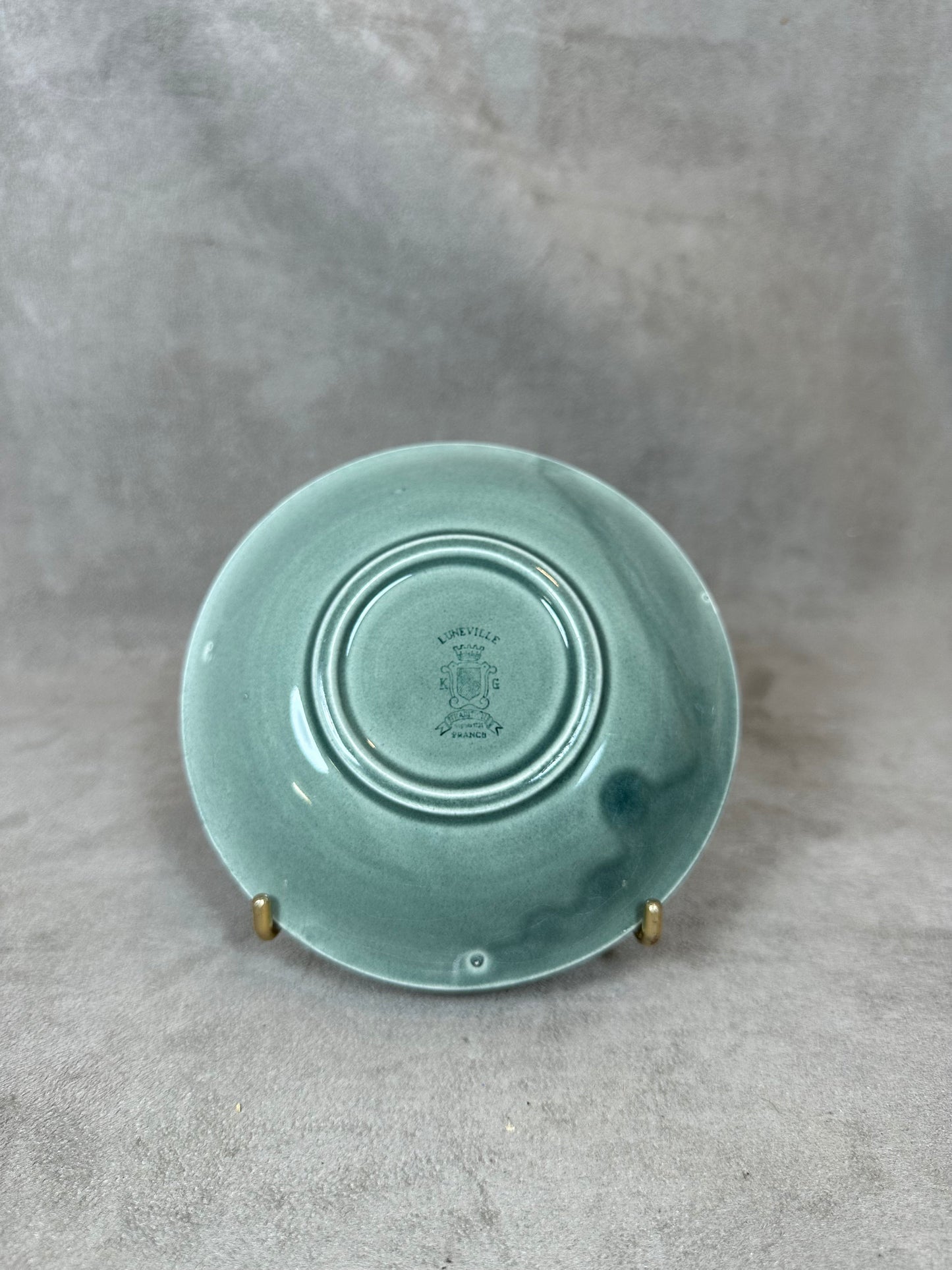 Vintage ceramic TOTAL ashtray Made in France 1980s