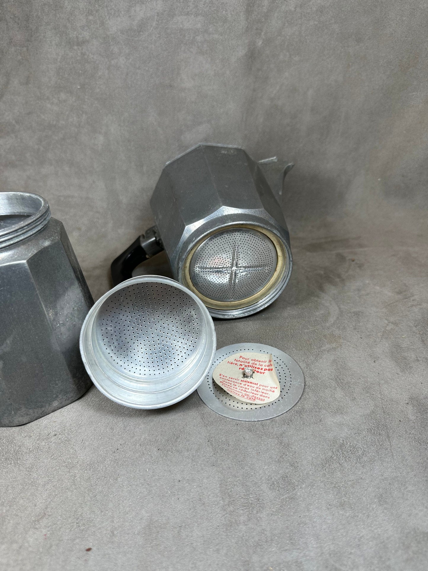 Vintage Italian aluminum coffee maker Made in Italy