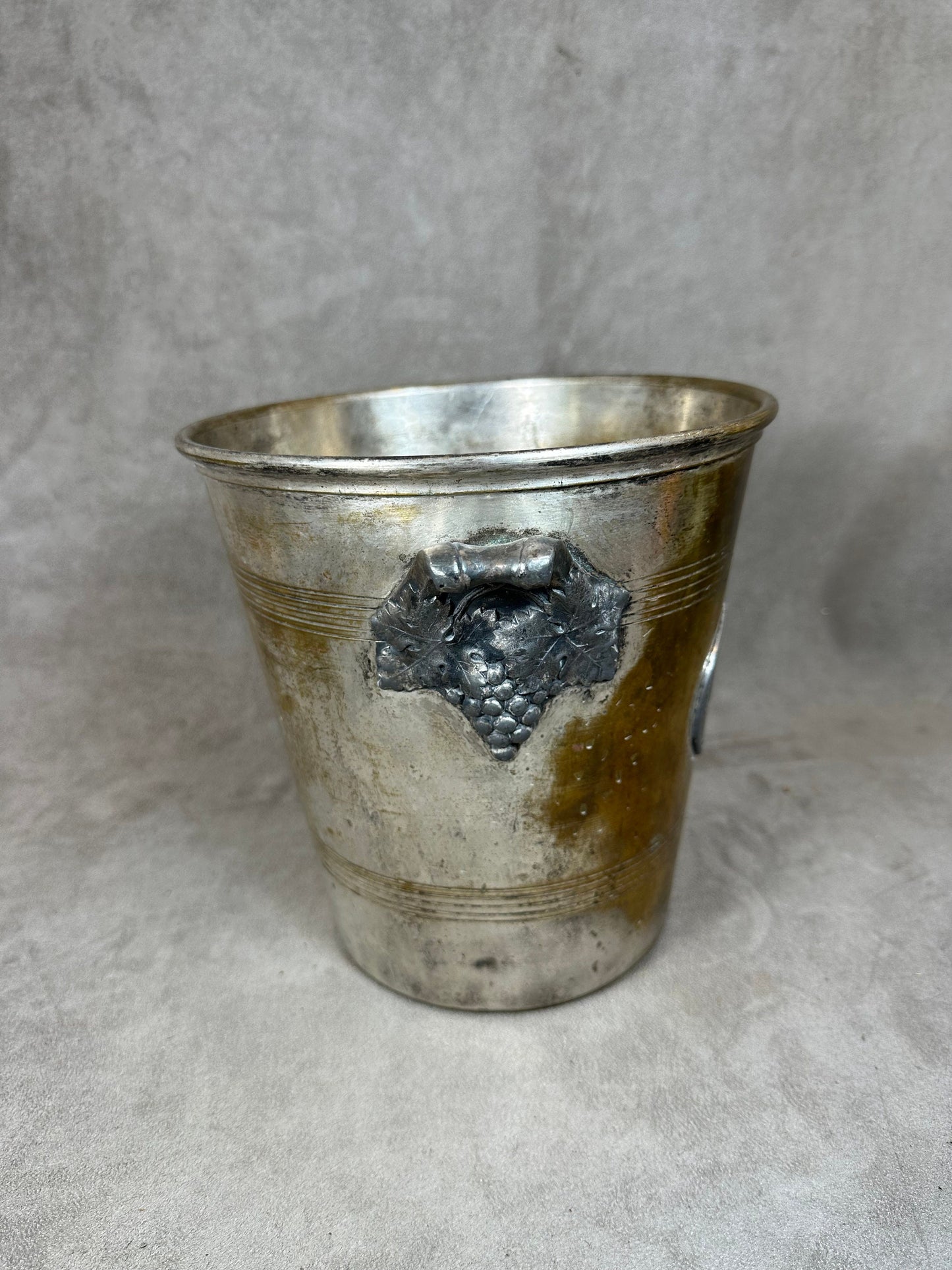 VERY RARE Magnificent vintage Charles Heidsieck metal champagne bucket 1900s