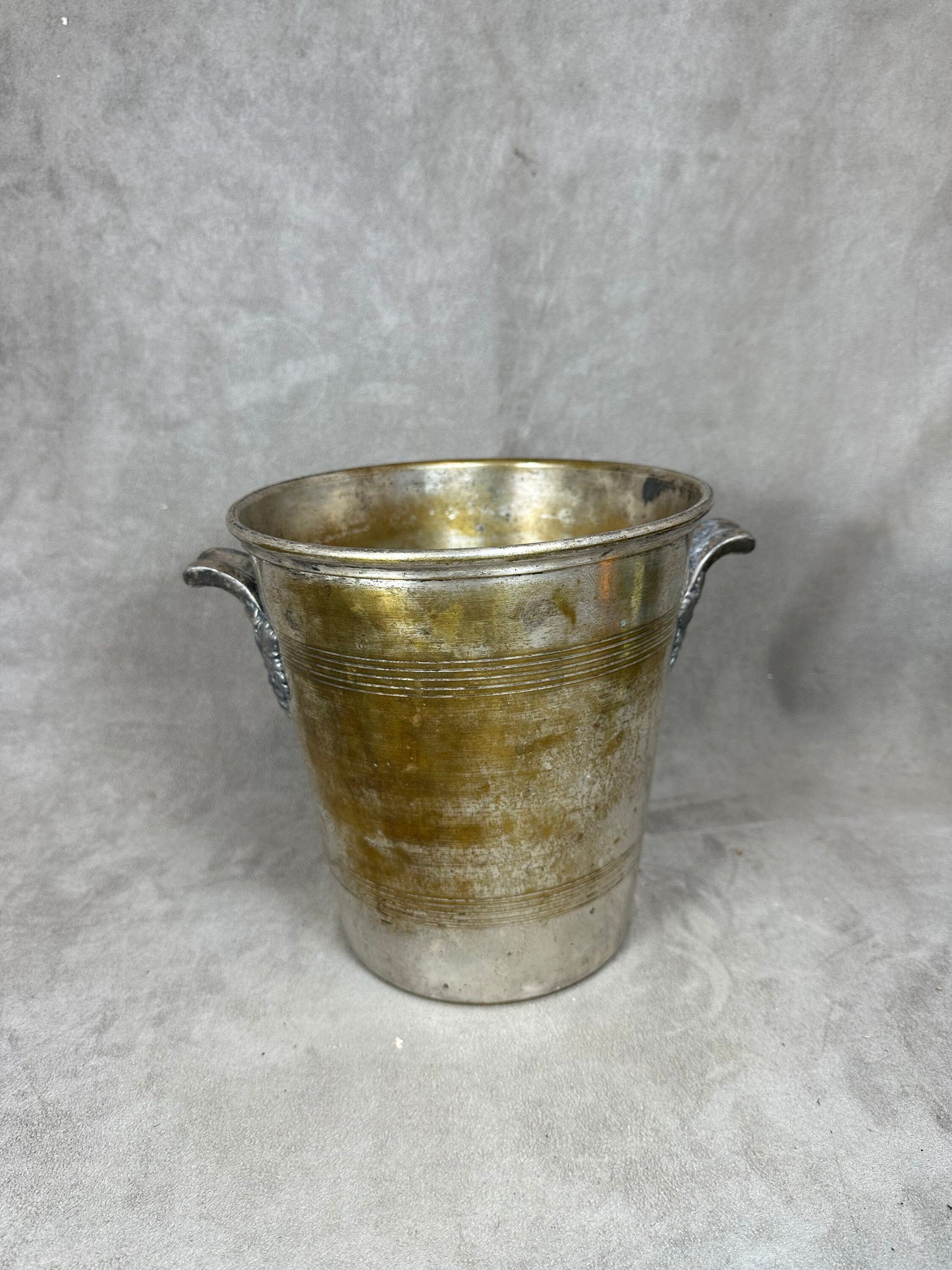 VERY RARE Magnificent vintage Charles Heidsieck metal champagne bucket 1900s