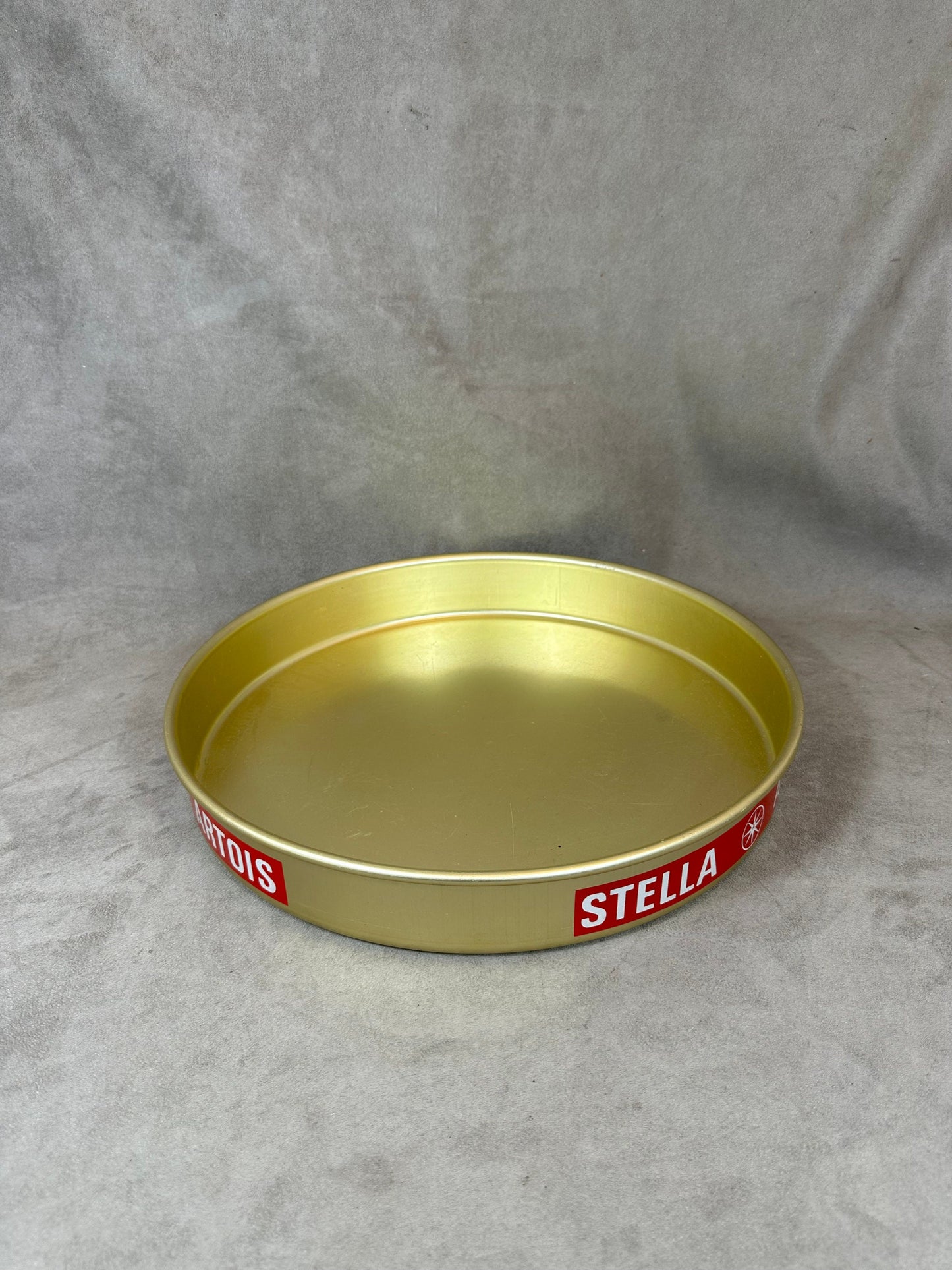Vintage Stella Artois Aluminum Serving Tray Made in France 1980s